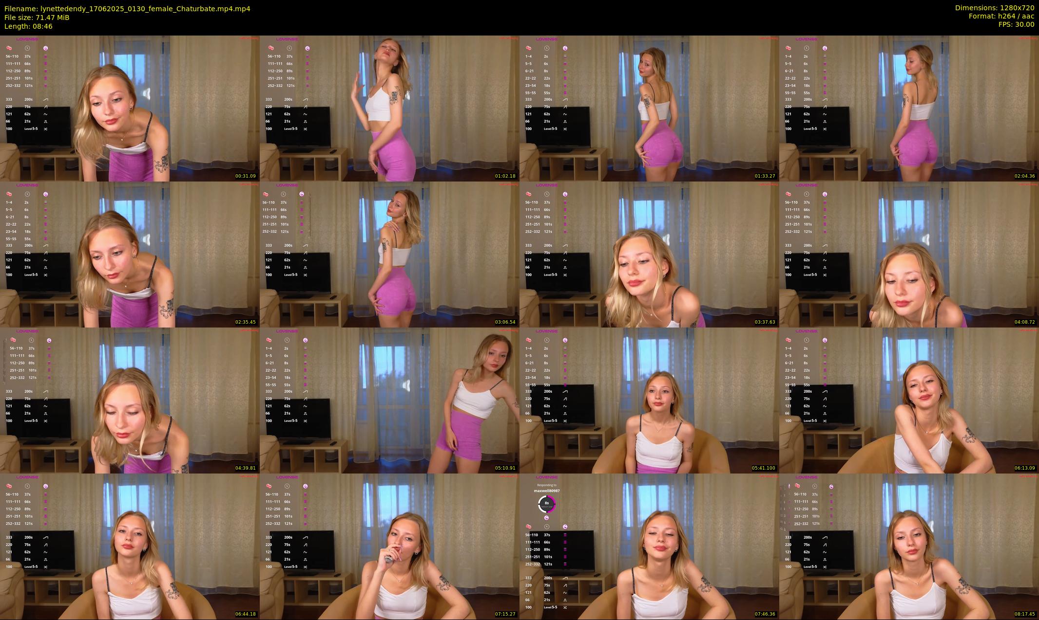 lynettedendy — 9 minute Chaturbate female cam show recording, 720p, Jun 17, 2025