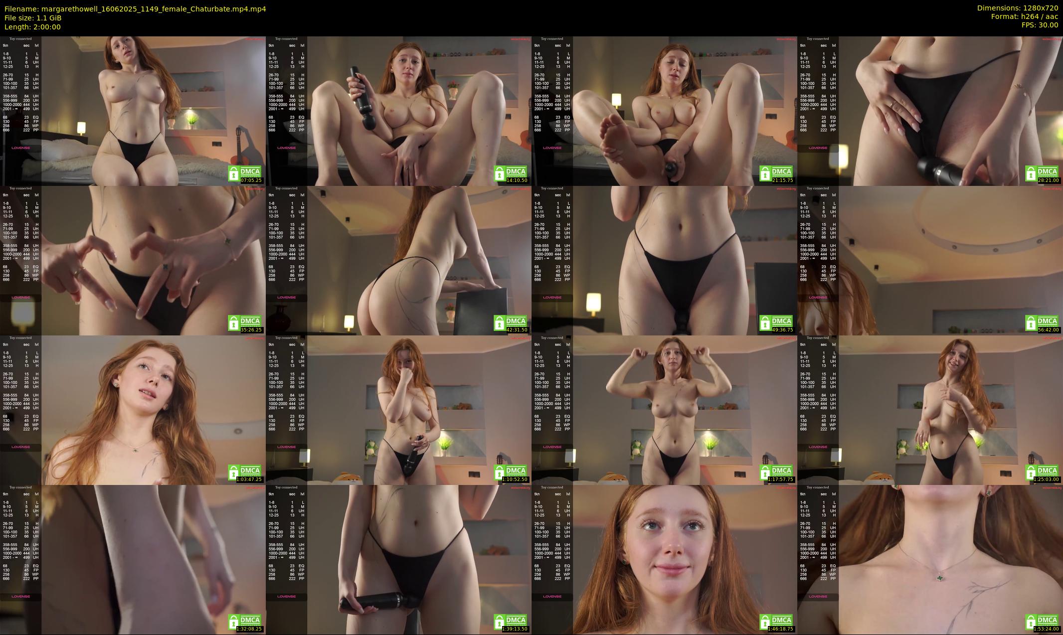 margarethowell — 120 minute Chaturbate female cam show recording, 720p, Jun 16, 2025