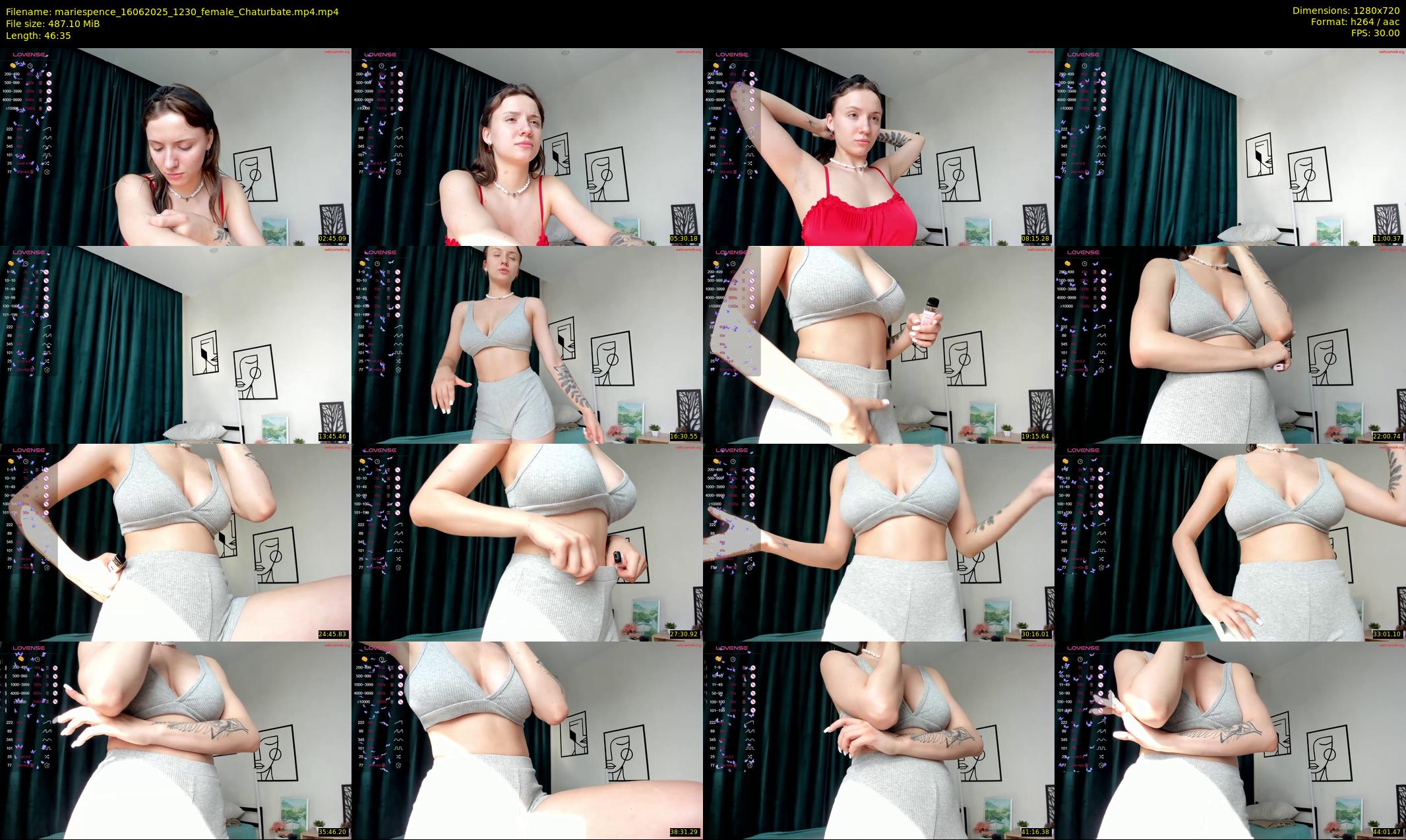 mariespence — 47 minute Chaturbate female cam show recording, 720p, Jun 16, 2025