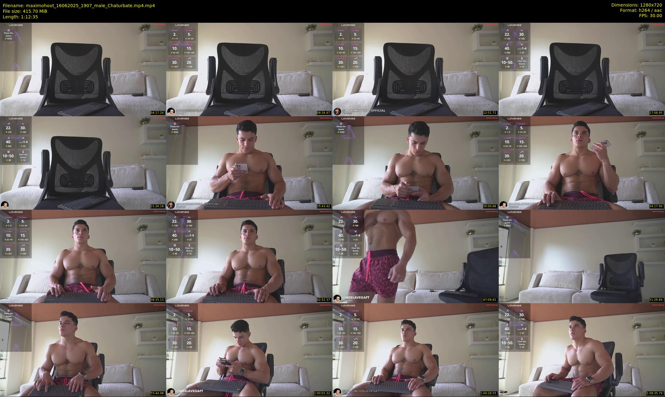 maximohoot — 73 minute Chaturbate male cam show recording, 720p, Jun 16, 2025