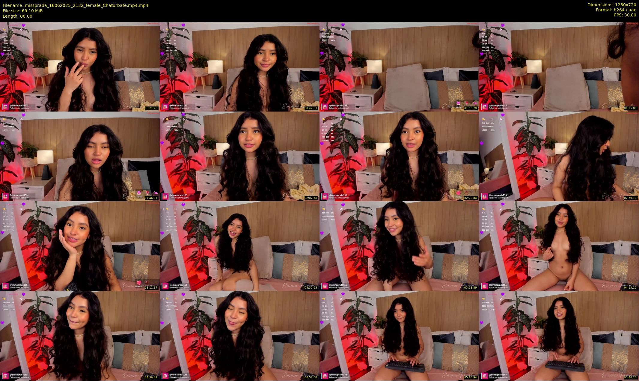 missprada — 6 minute Chaturbate female cam show recording, 720p, Jun 16, 2025