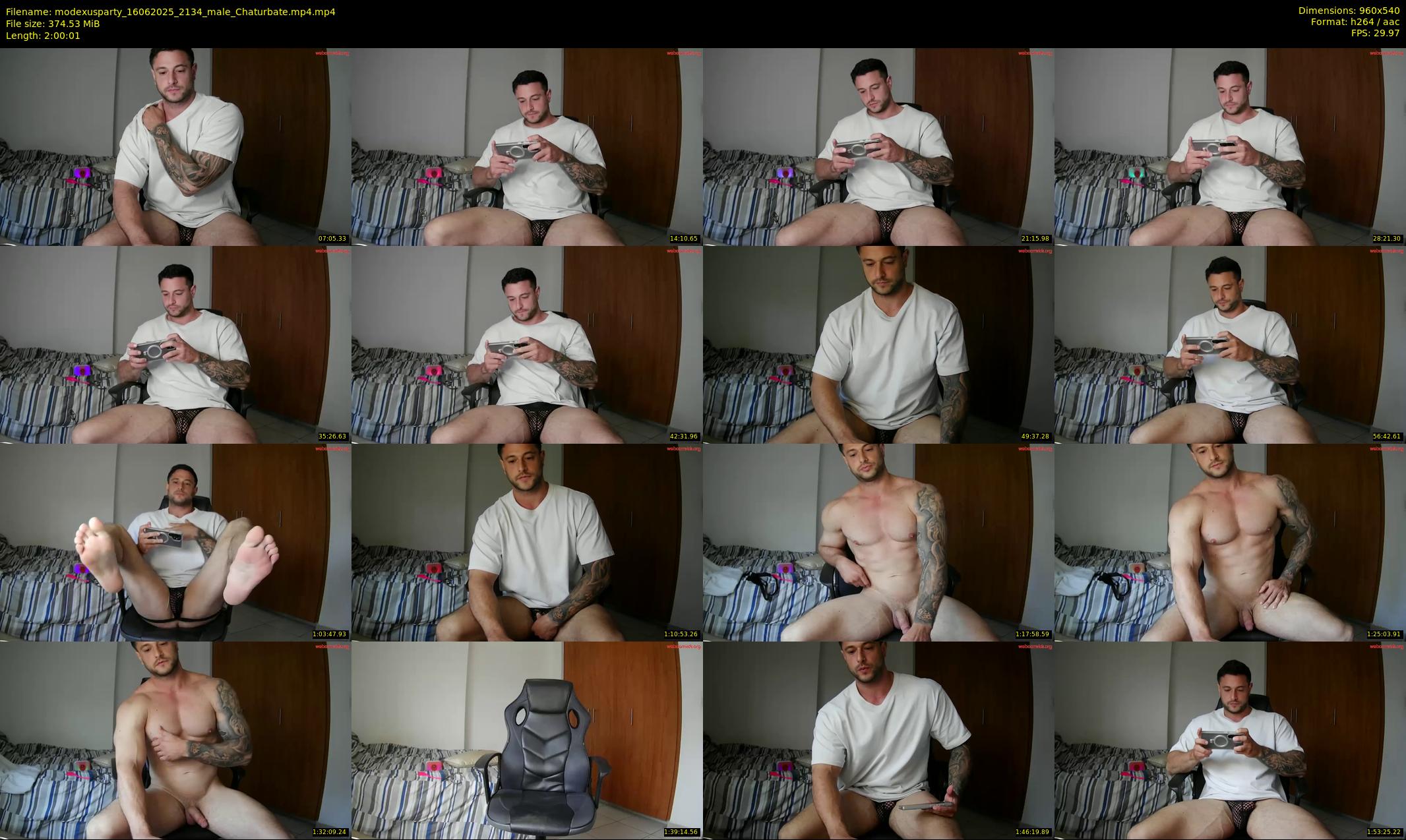 modexusparty — 121 minute Chaturbate male cam show recording, 480p, Jun 16, 2025