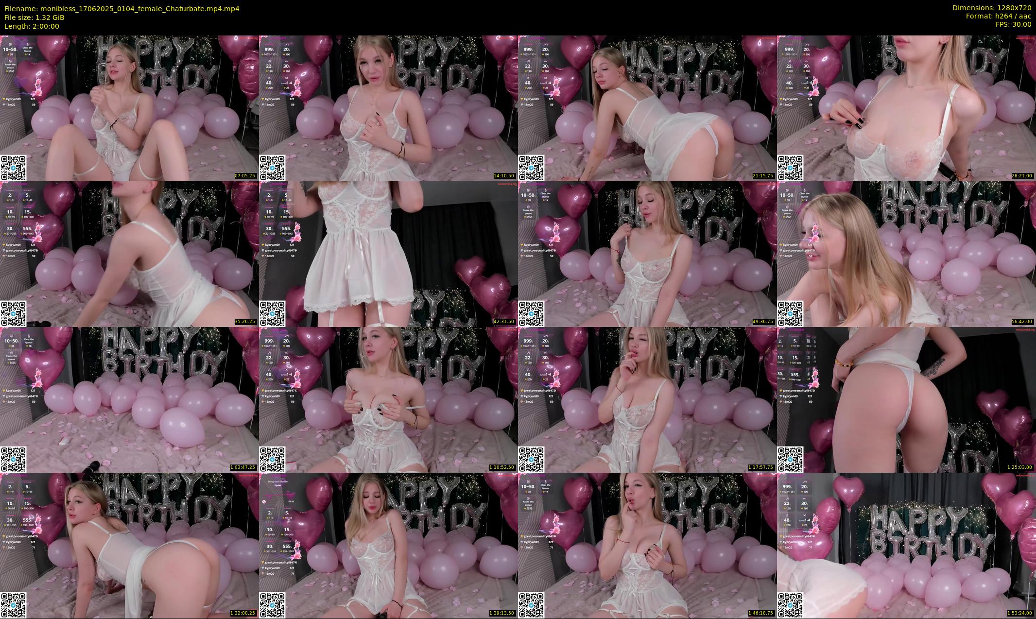 monibless — 120 minute Chaturbate female cam show recording, 720p, Jun 17, 2025