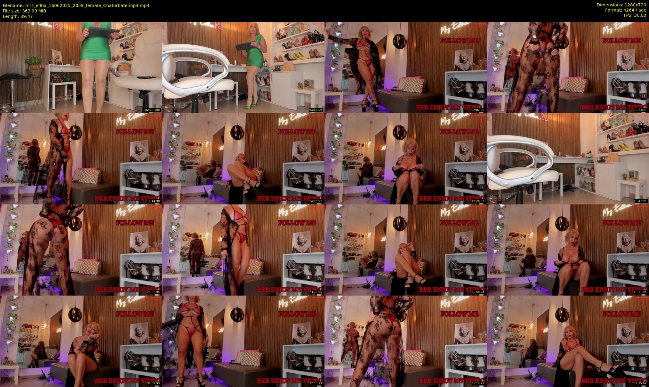 mrs_edha — 40 minute Chaturbate female cam show recording, 720p, Jun 16, 2025
