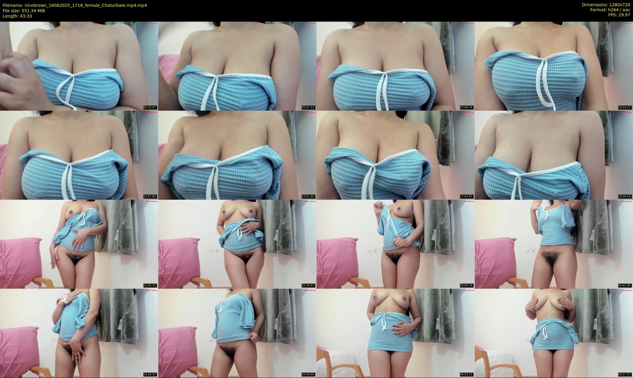 nicebrown — 44 minute Chaturbate female cam show recording, 720p, Jun 16, 2025