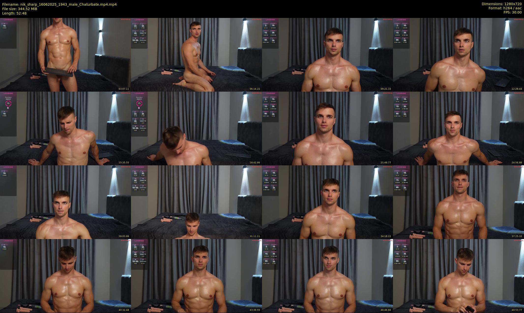 nik_sharp — 53 minute Chaturbate male cam show recording, 720p, Jun 16, 2025