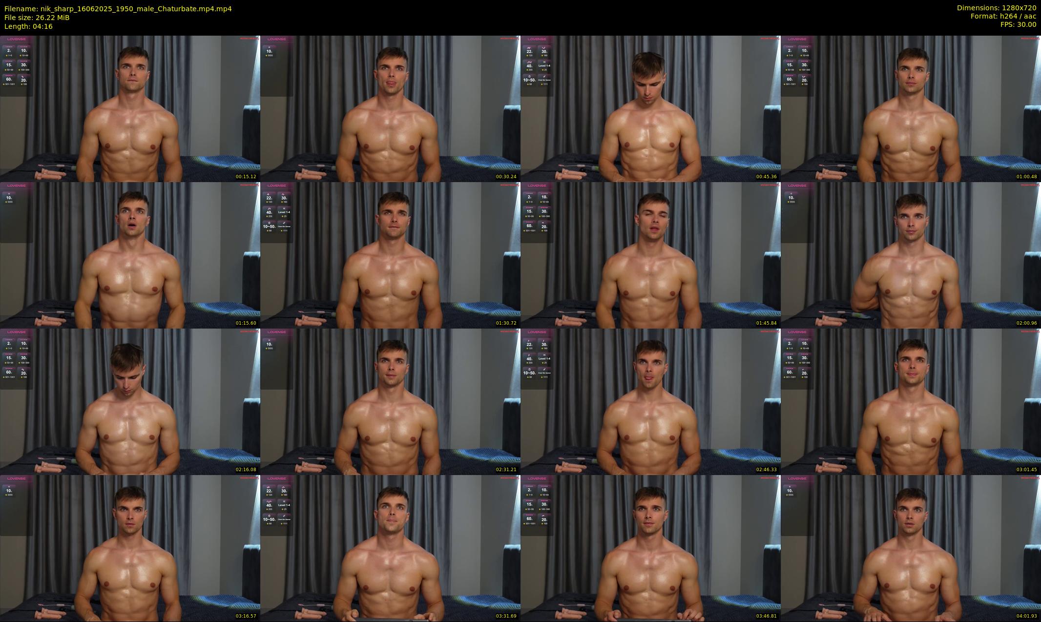 nik_sharp — 5 minute Chaturbate male cam show recording, 720p, Jun 16, 2025