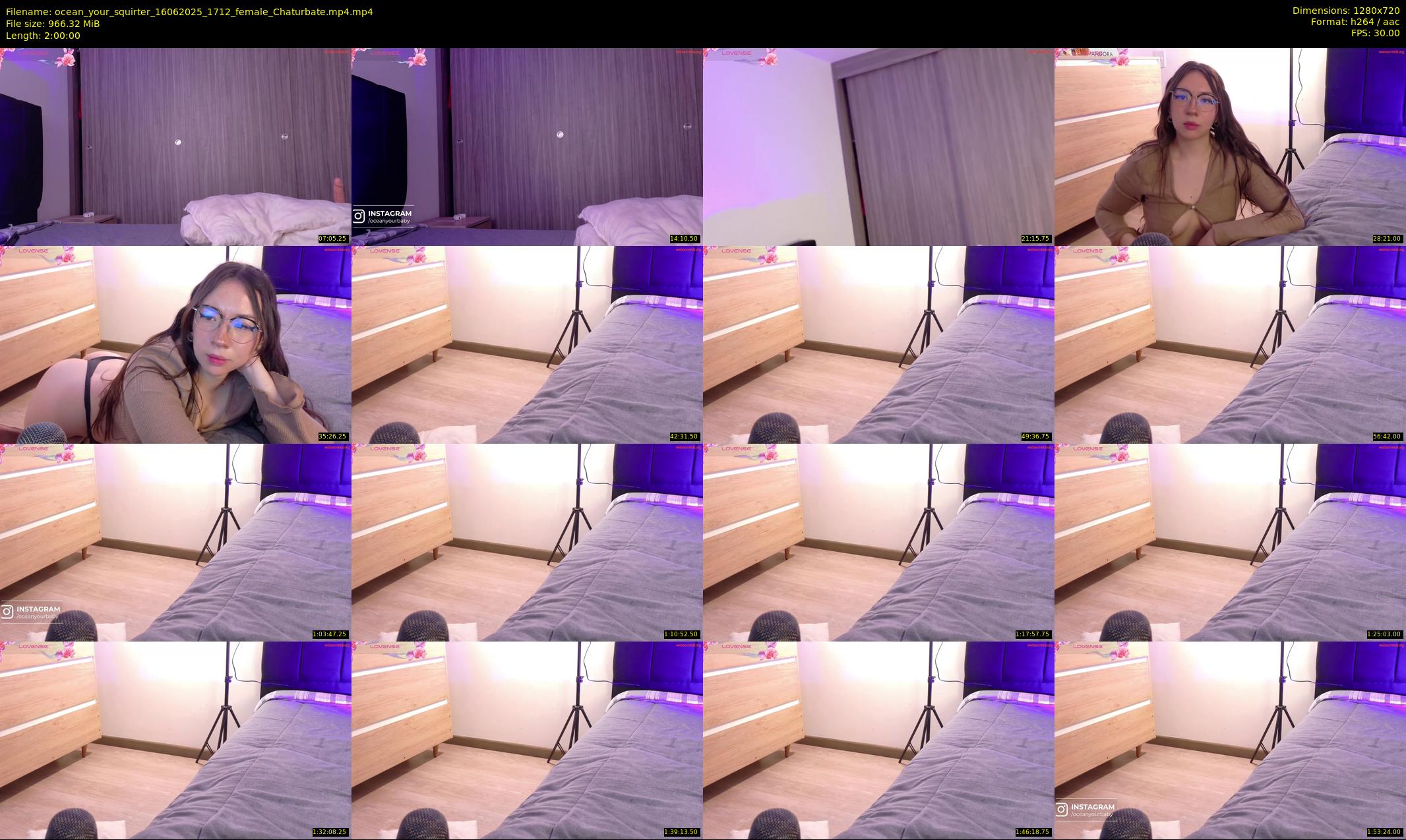 ocean_your_squirter — 120 minute Chaturbate female cam show recording, 720p, Jun 16, 2025
