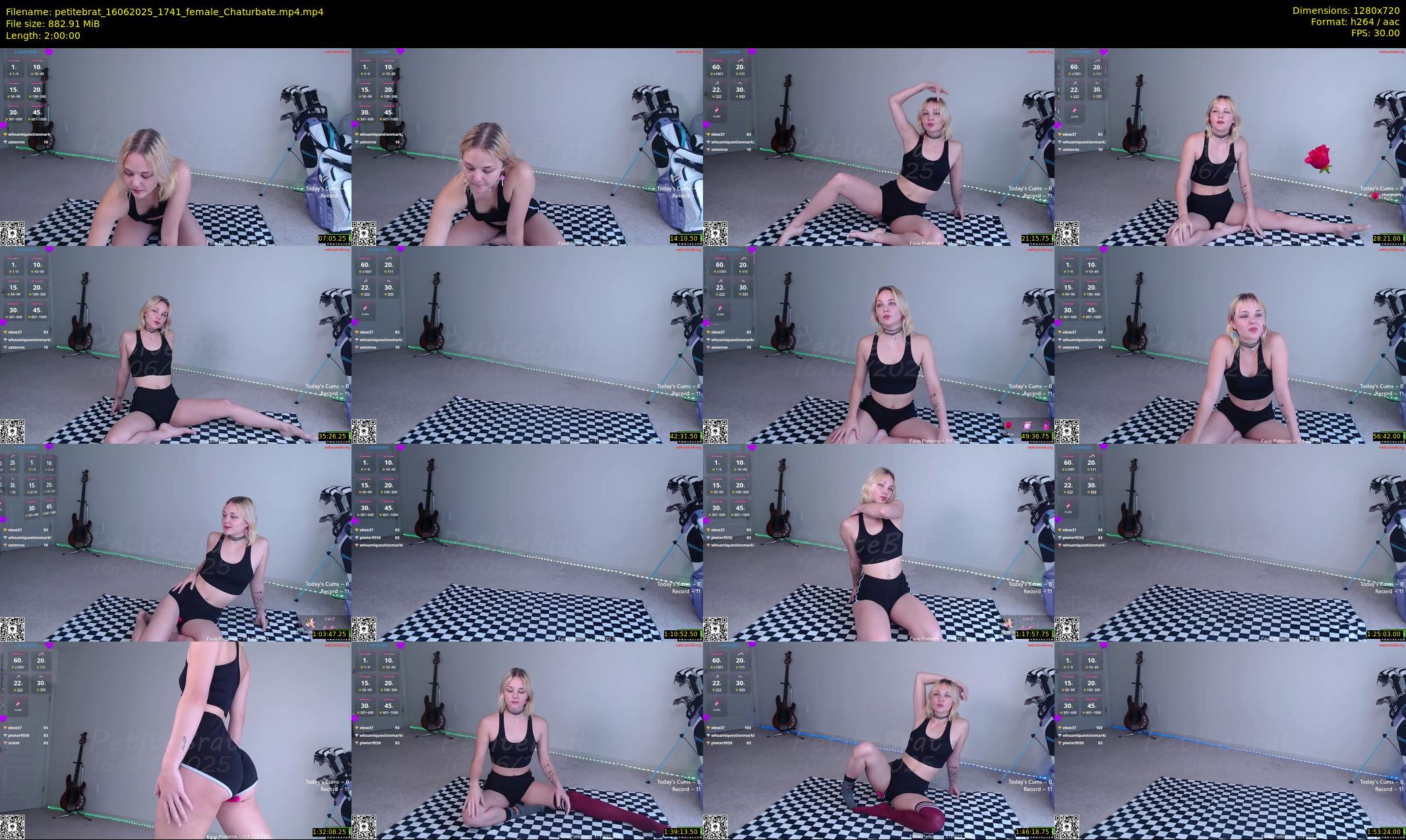 petitebrat — 120 minute Chaturbate female cam show recording, 720p, Jun 16, 2025