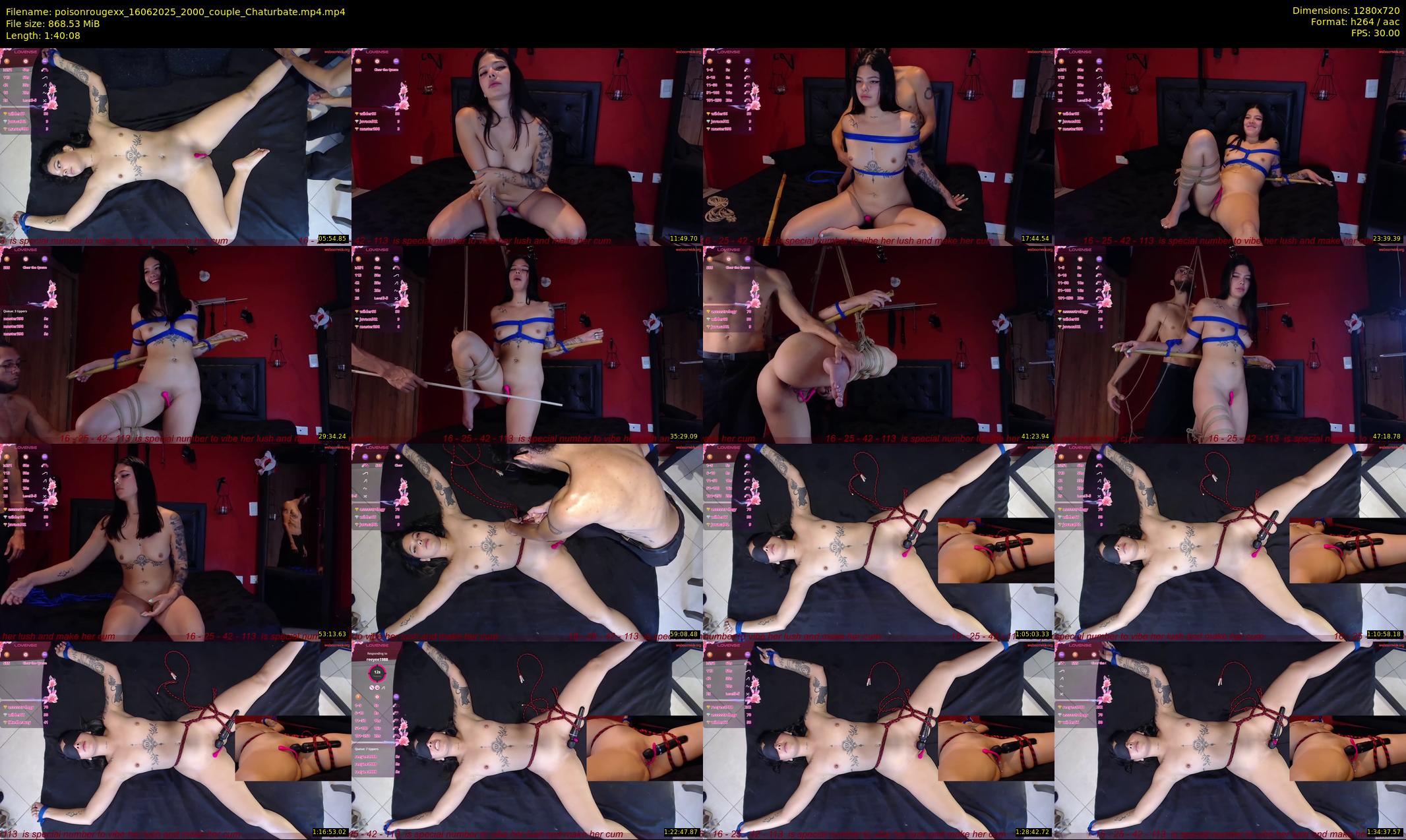 poisonrougexx — 101 minute Chaturbate couple cam show recording, 720p, Jun 16, 2025