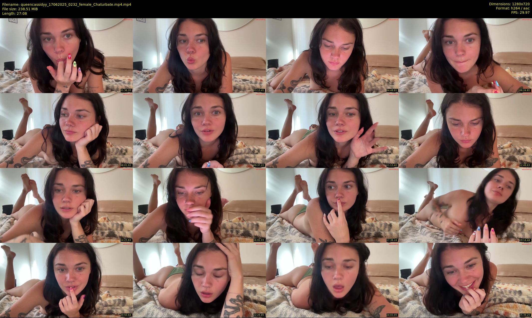 queencassidyy — 28 minute Chaturbate female cam show recording, 720p, Jun 17, 2025