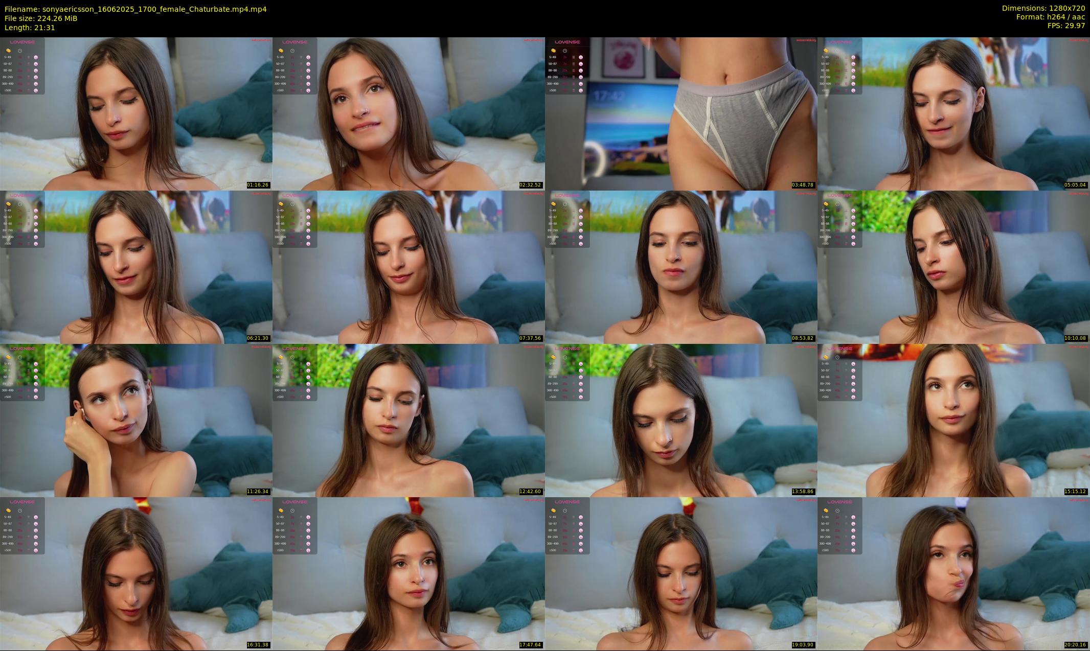 sonyaericsson — 22 minute Chaturbate female cam show recording, 720p, Jun 16, 2025
