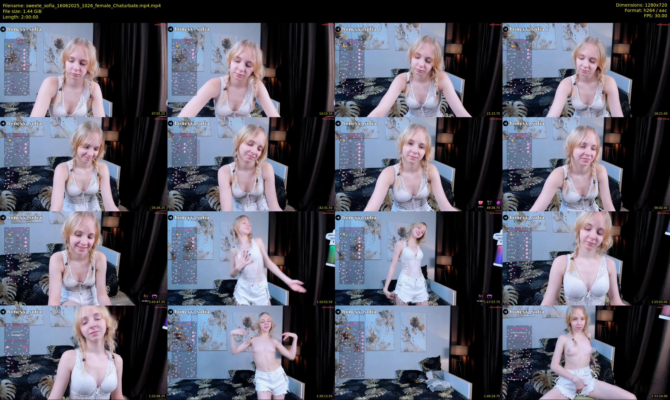 sweete_sofia — 120 minute Chaturbate female cam show recording, 720p, Jun 16, 2025