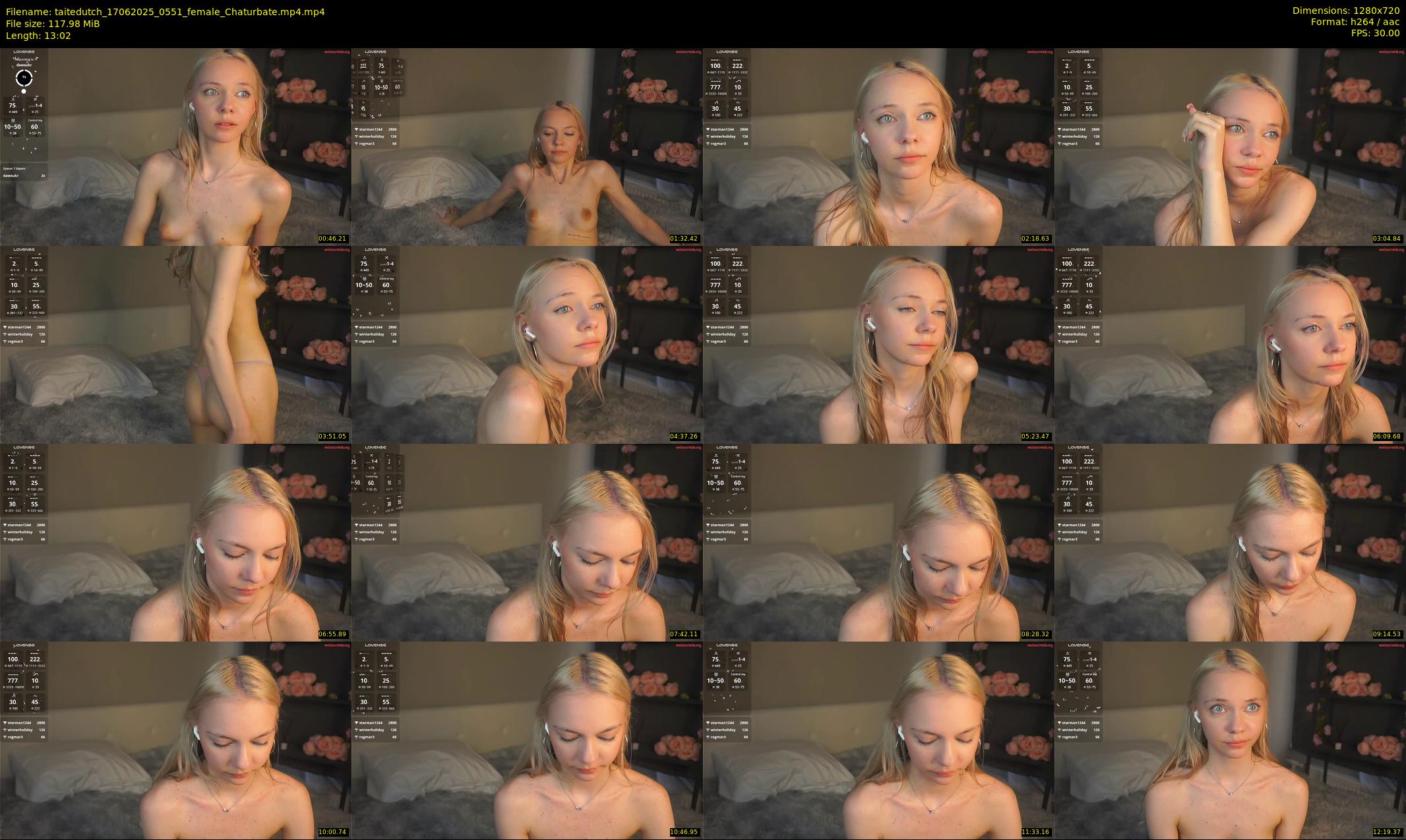 taitedutch — 14 minute Chaturbate female cam show recording, 720p, Jun 17, 2025