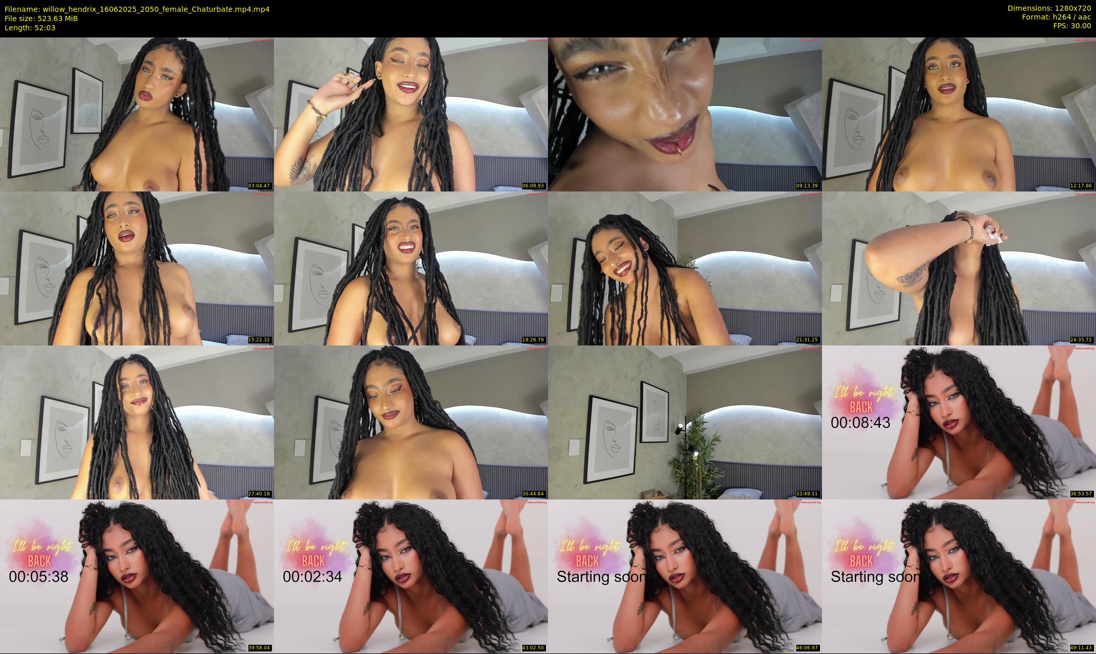 willow_hendrix — 53 minute Chaturbate female cam show recording, 720p, Jun 16, 2025