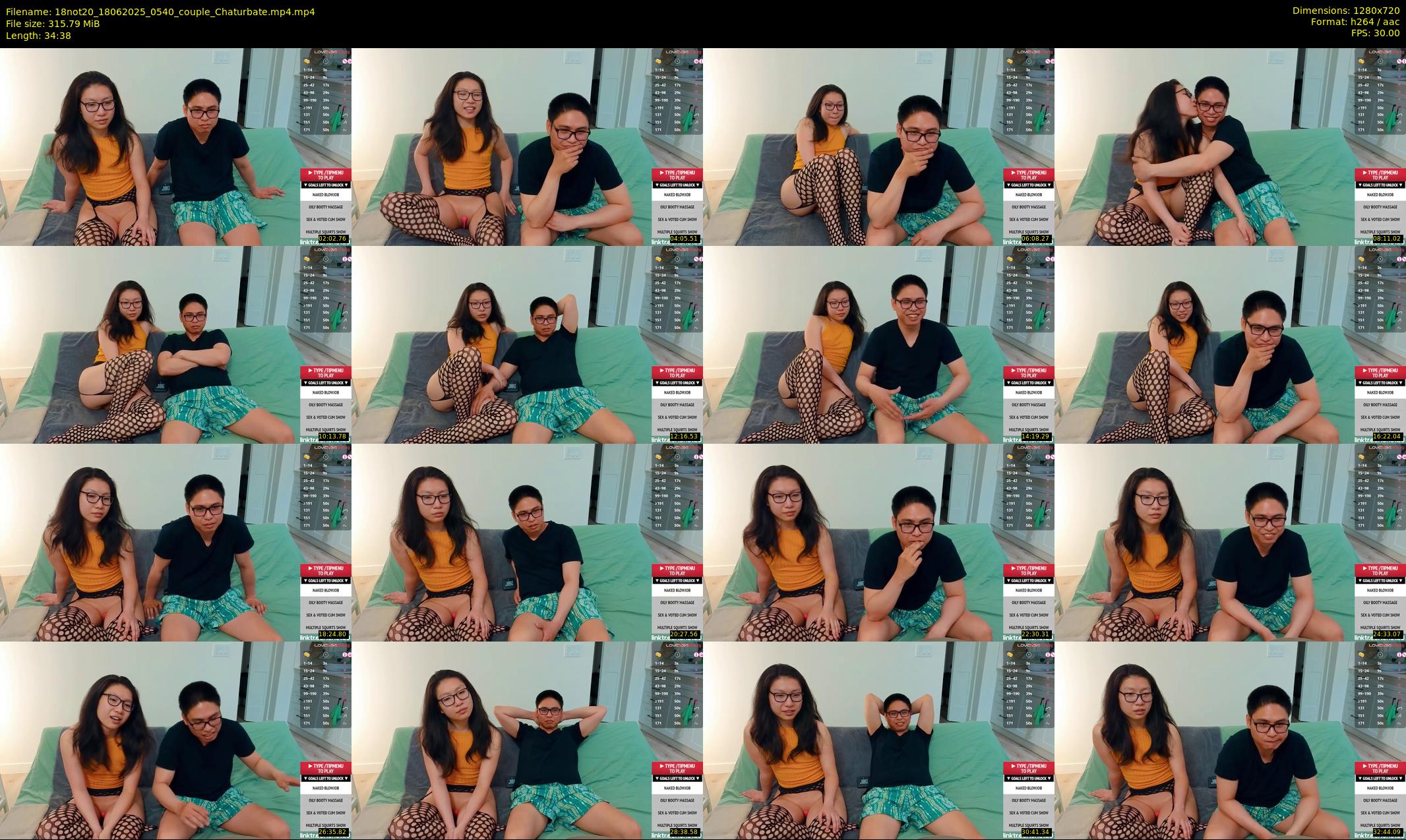 18not20 — 35 minute Chaturbate couple cam show recording, 720p, Jun 18, 2025