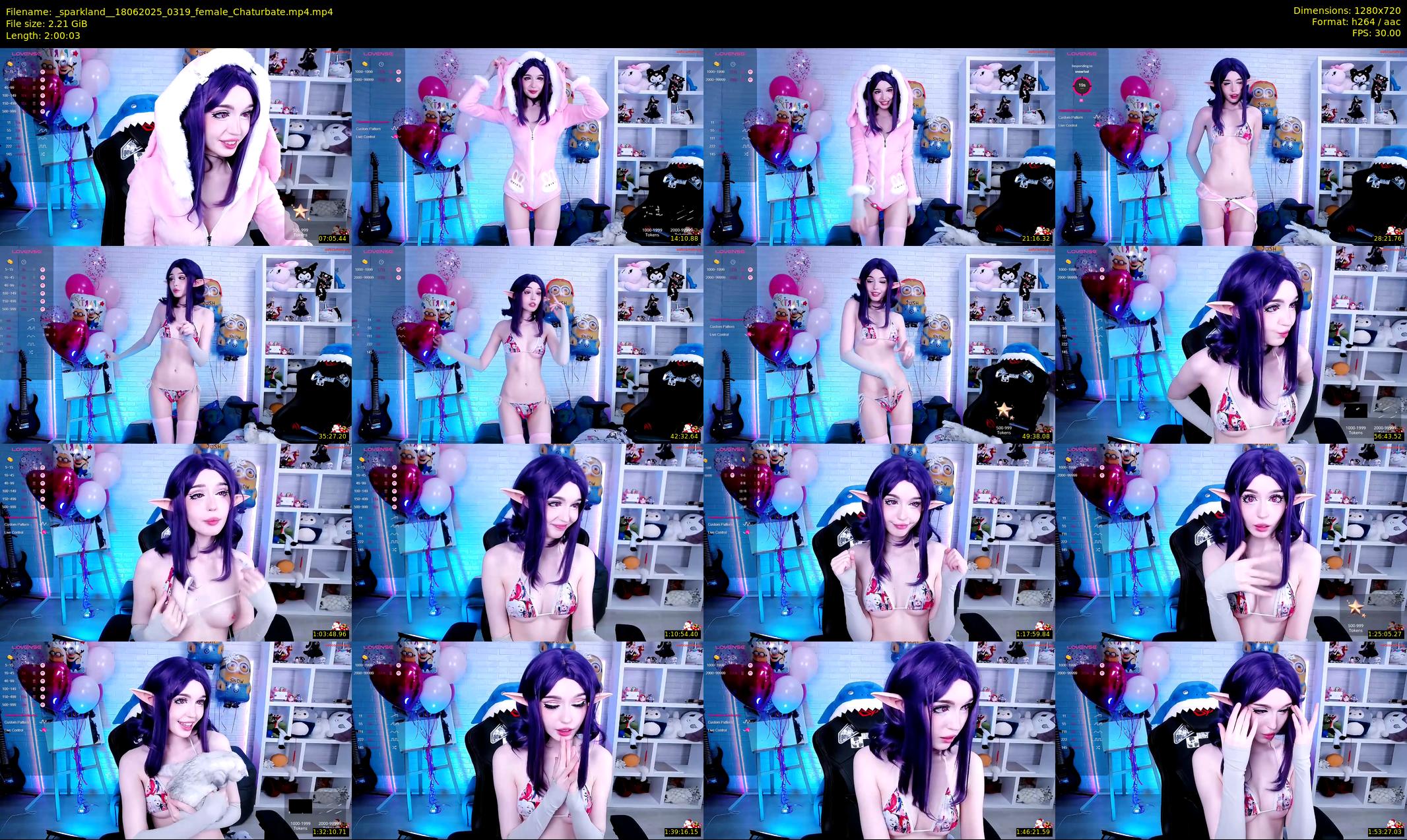 _sparkland_ — 121 minute Chaturbate female cam show recording, 720p, Jun 18, 2025