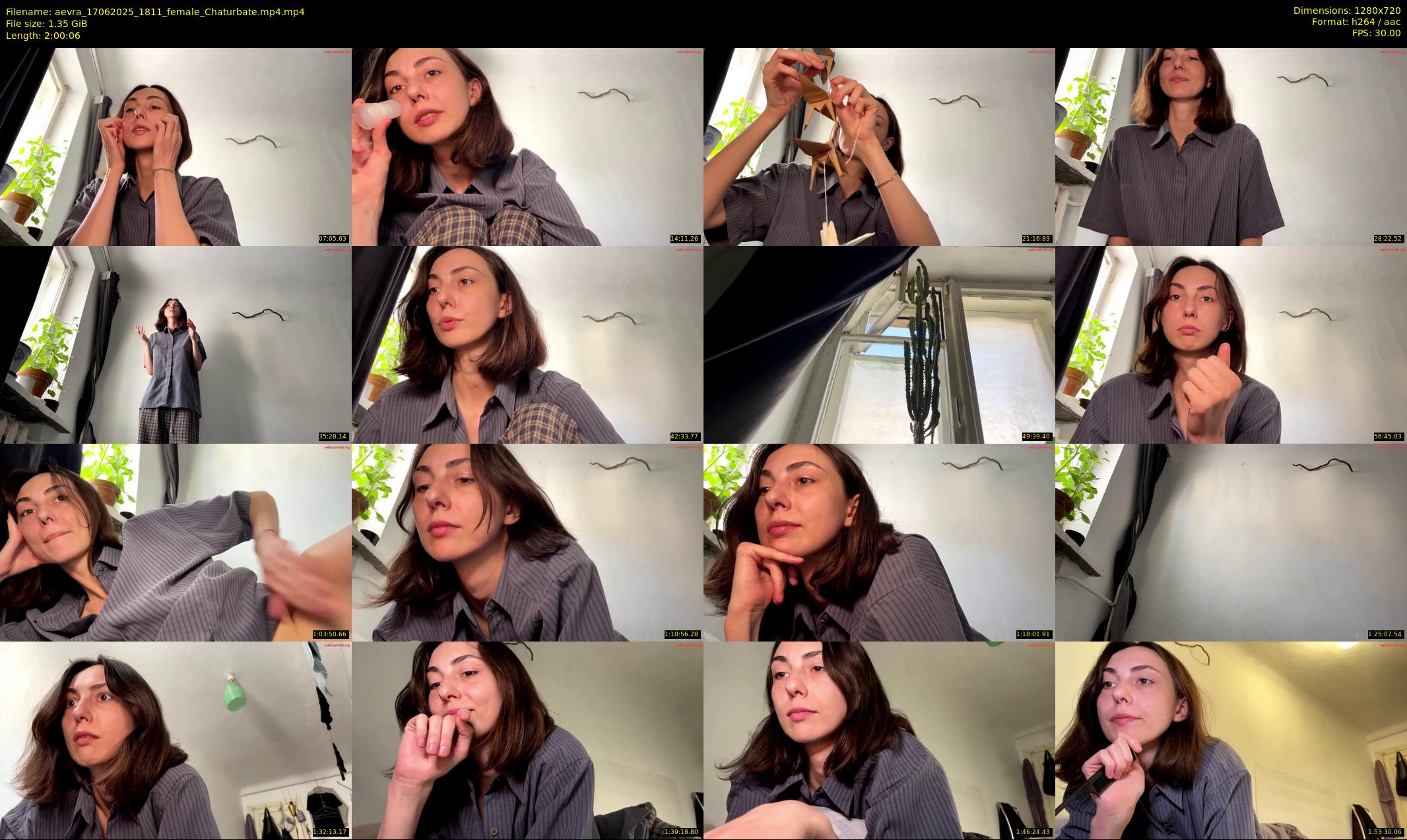 aevra — 121 minute Chaturbate female cam show recording, 720p, Jun 17, 2025
