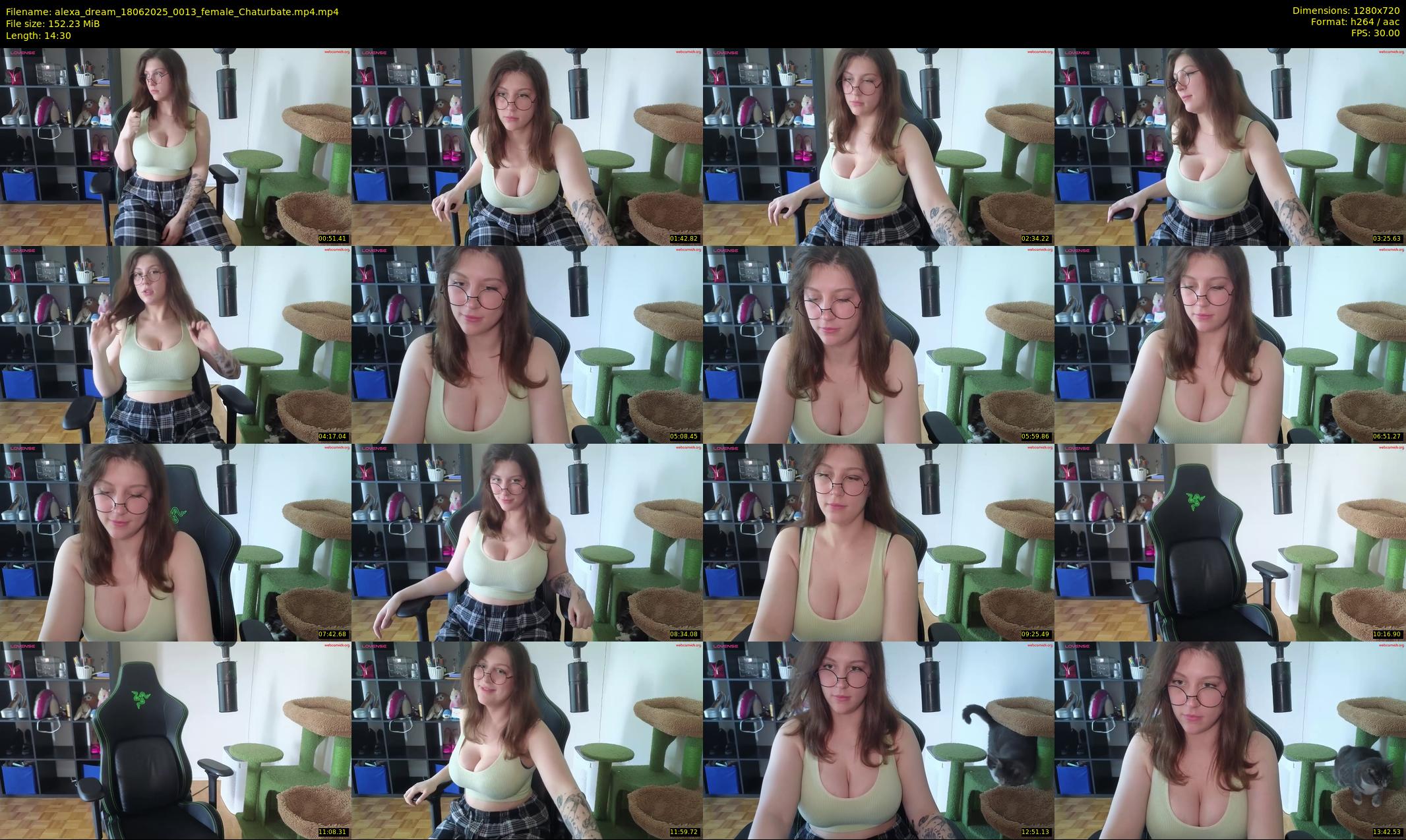 alexa_dream — 15 minute Chaturbate female cam show recording, 720p, Jun 18, 2025