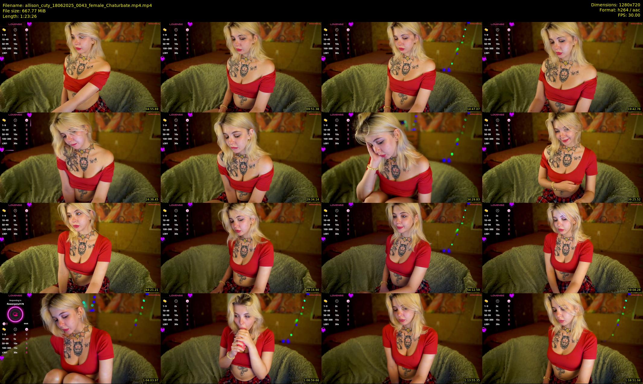 allison_cuty — 84 minute Chaturbate female cam show recording, 720p, Jun 18, 2025