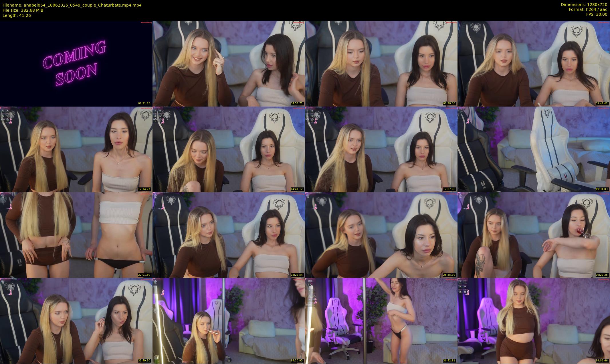 anabel054 — 42 minute Chaturbate female cam show recording, 720p, Jun 18, 2025
