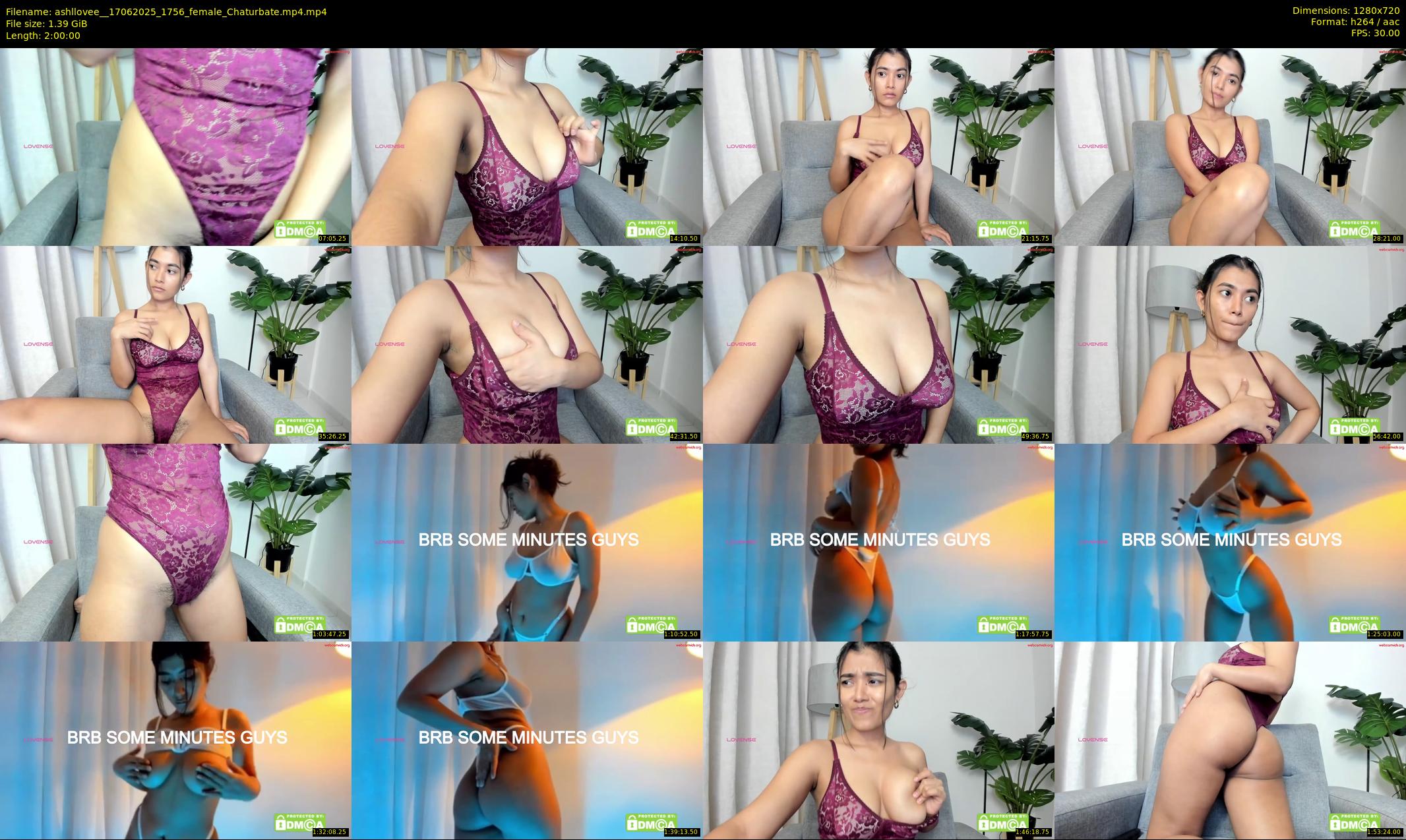 ashllovee_ — 120 minute Chaturbate female cam show recording, 720p, Jun 17, 2025