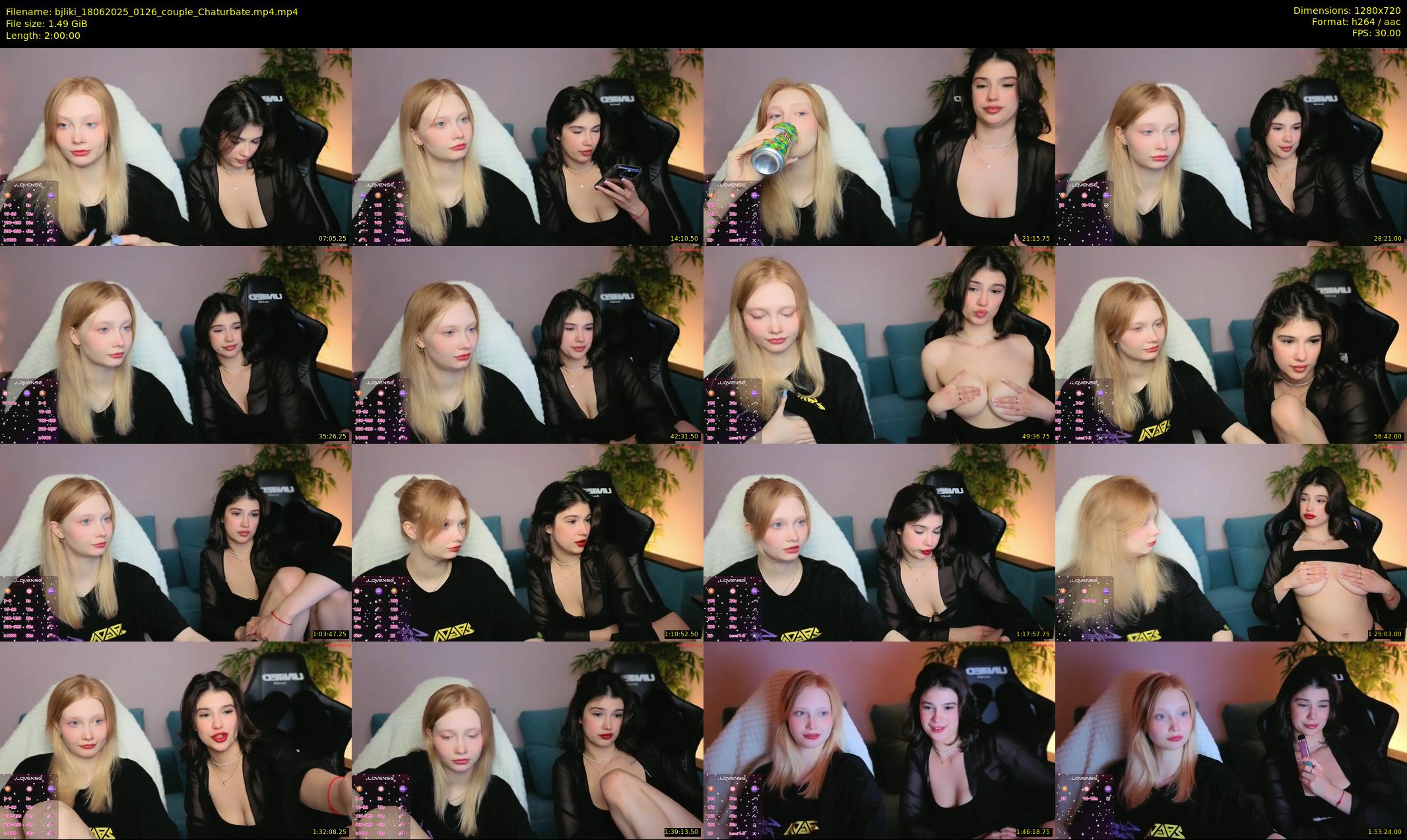 bjliki — 120 minute Chaturbate couple cam show recording, 720p, Jun 18, 2025