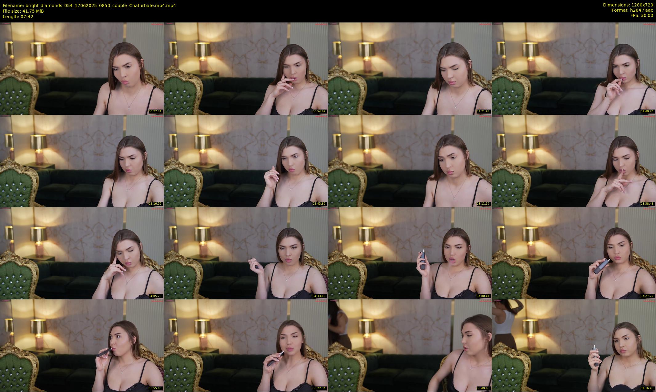 bright_diamonds_054 — 8 minute Chaturbate couple cam show recording, 720p, Jun 17, 2025