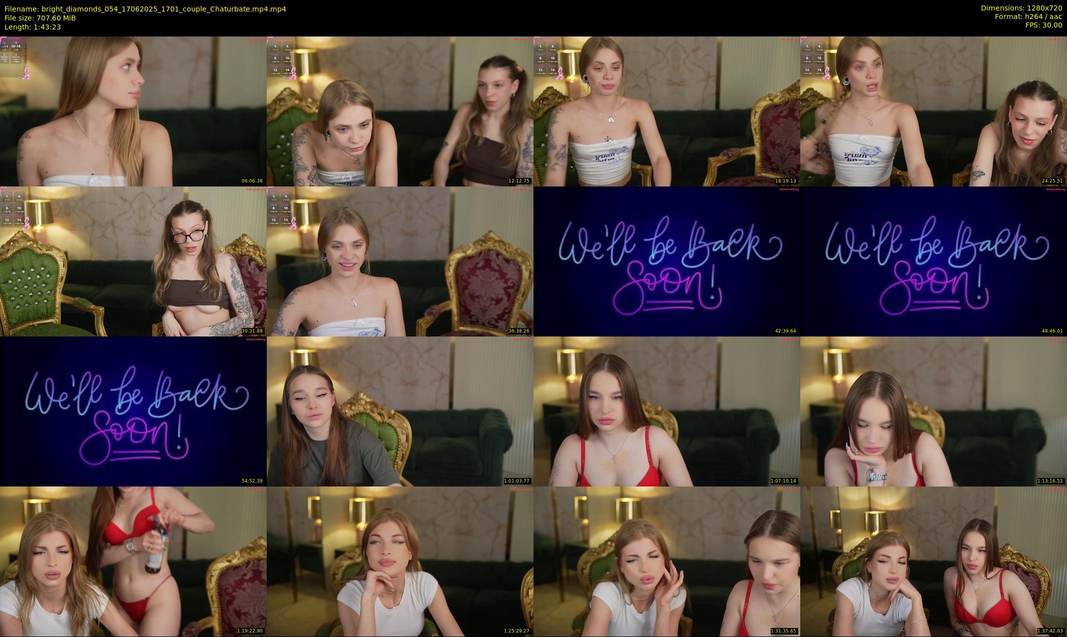 bright_diamonds_054 — 104 minute Chaturbate couple cam show recording, 720p, Jun 17, 2025