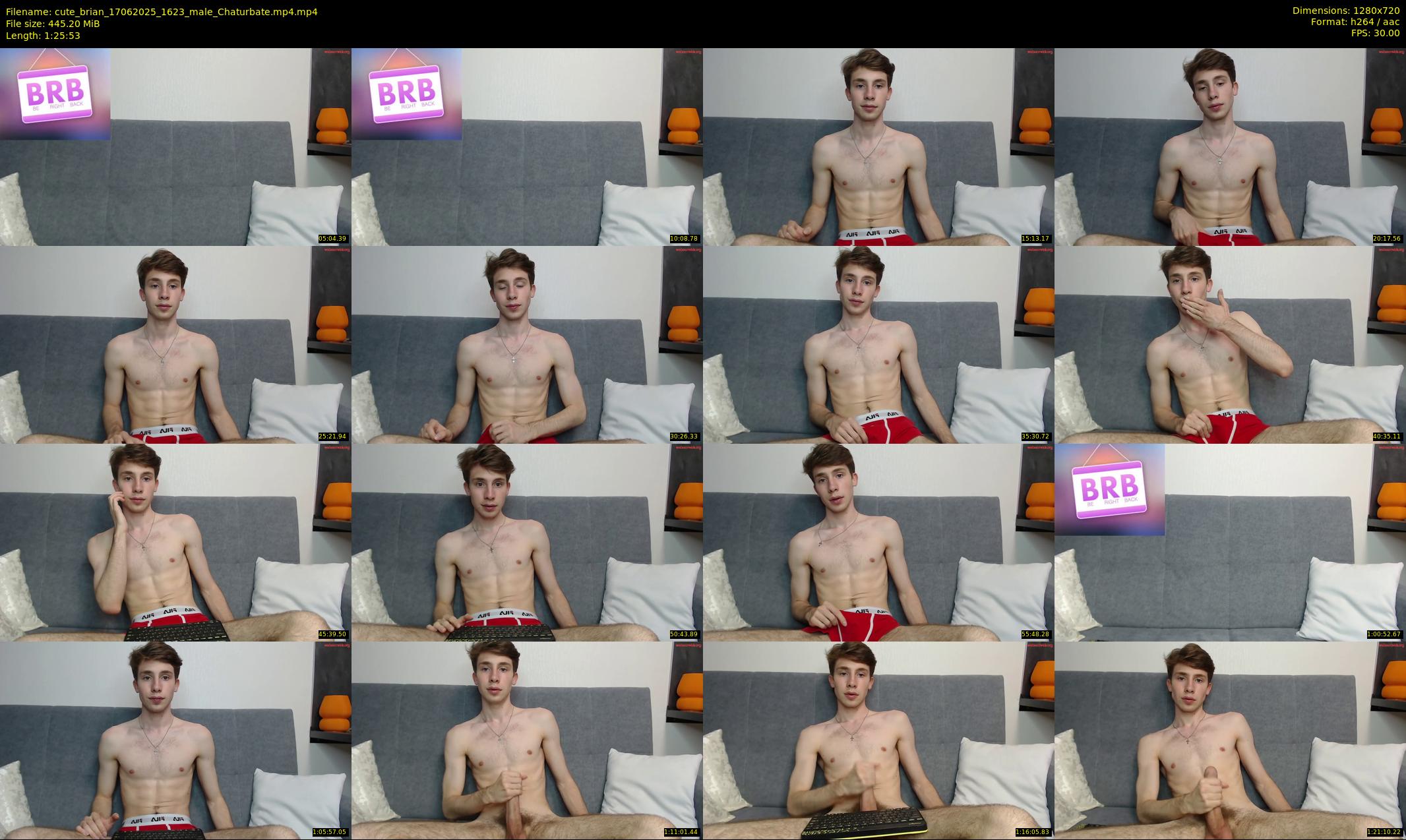 cute_brian — 86 minute Chaturbate male cam show recording, 720p, Jun 17, 2025