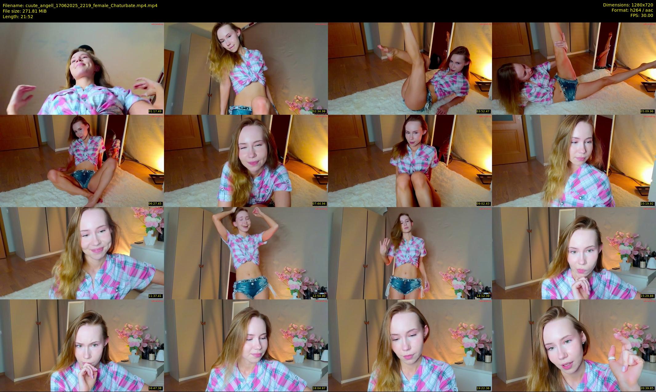 cuute_angell — 22 minute Chaturbate female cam show recording, 720p, Jun 17, 2025