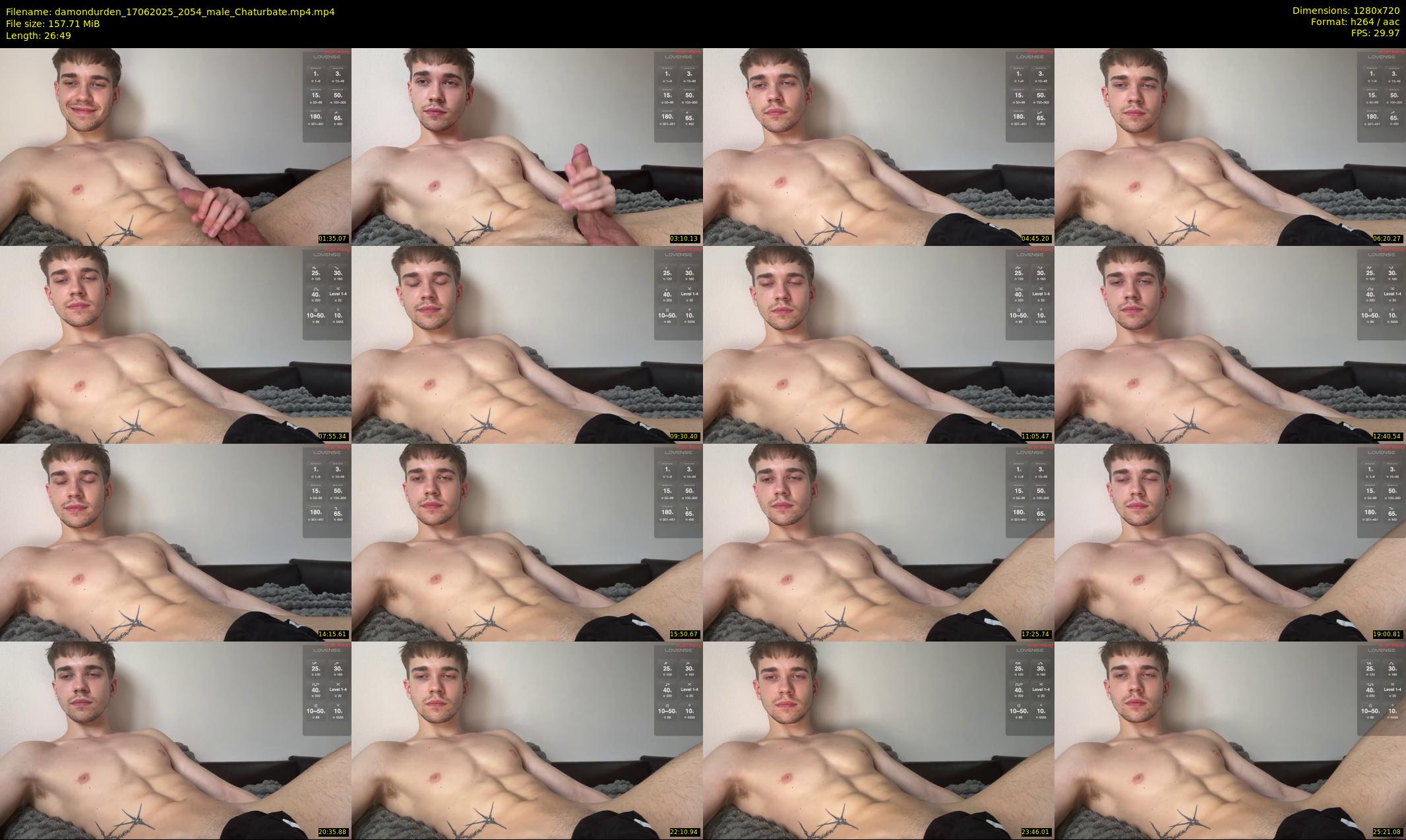 damondurden — 27 minute Chaturbate male cam show recording, 720p, Jun 17, 2025