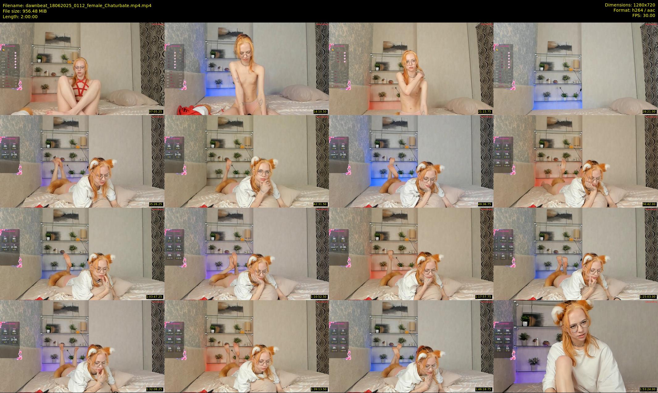 dawnbeat — 120 minute Chaturbate female cam show recording, 720p, Jun 18, 2025