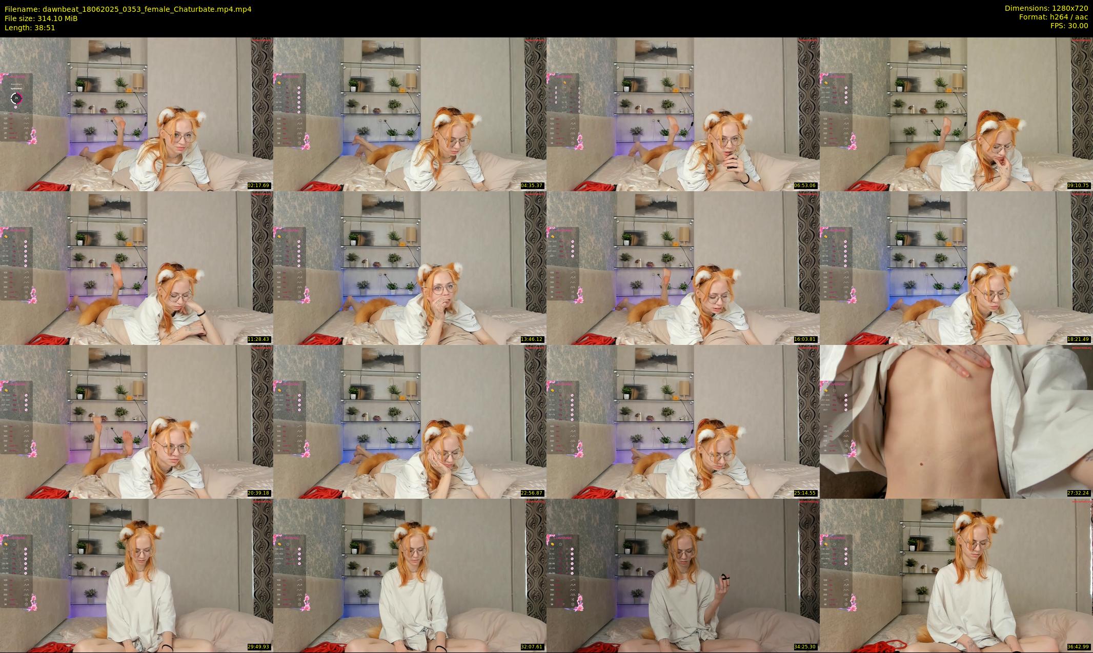 dawnbeat — 39 minute Chaturbate female cam show recording, 720p, Jun 18, 2025