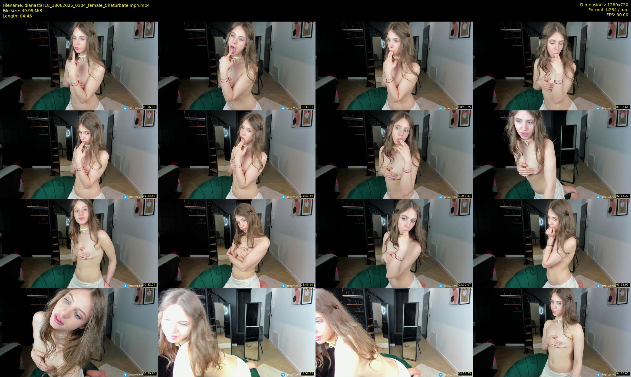 dianastar18 — 5 minute Chaturbate female cam show recording, 720p, Jun 18, 2025