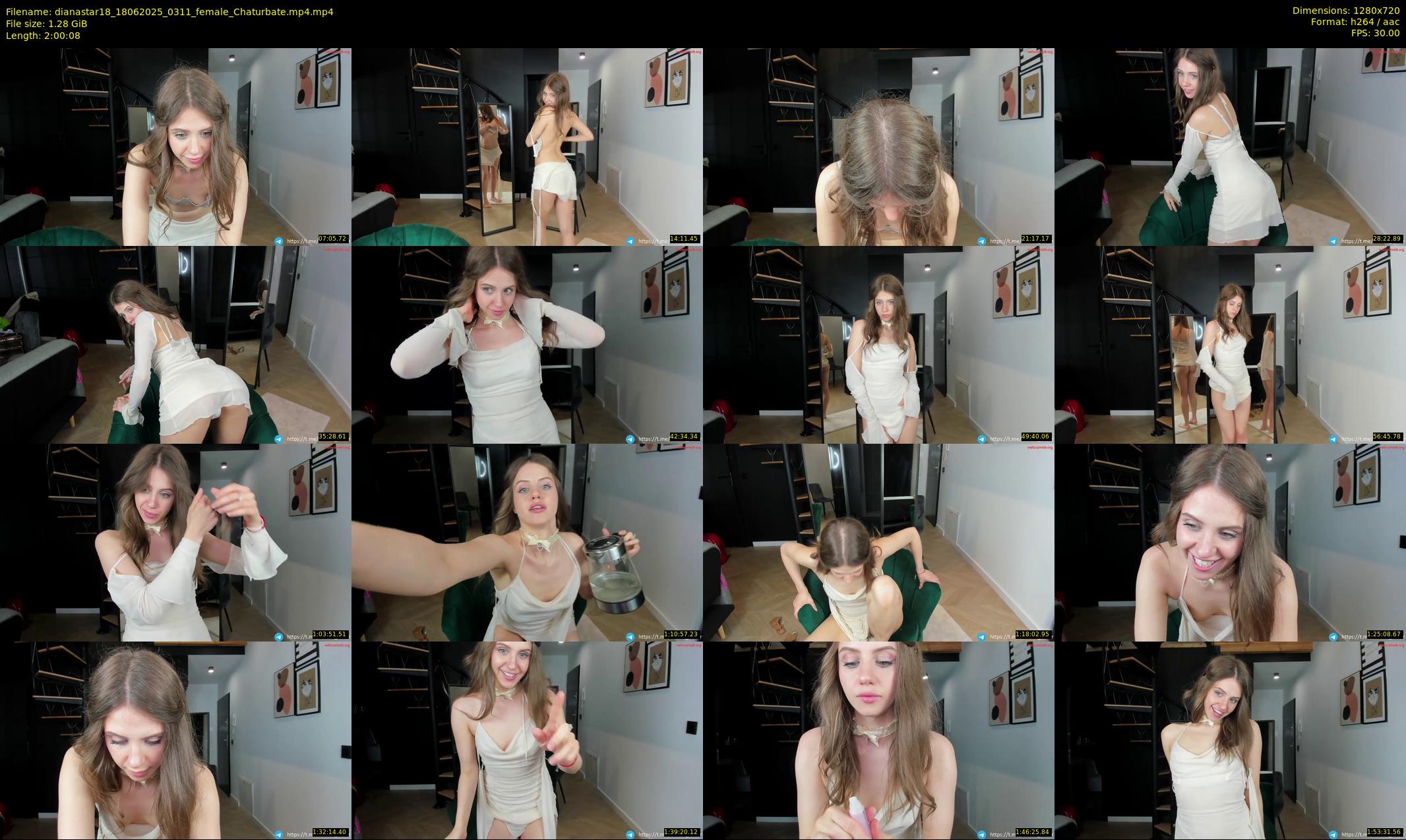 dianastar18 — 121 minute Chaturbate female cam show recording, 720p, Jun 18, 2025