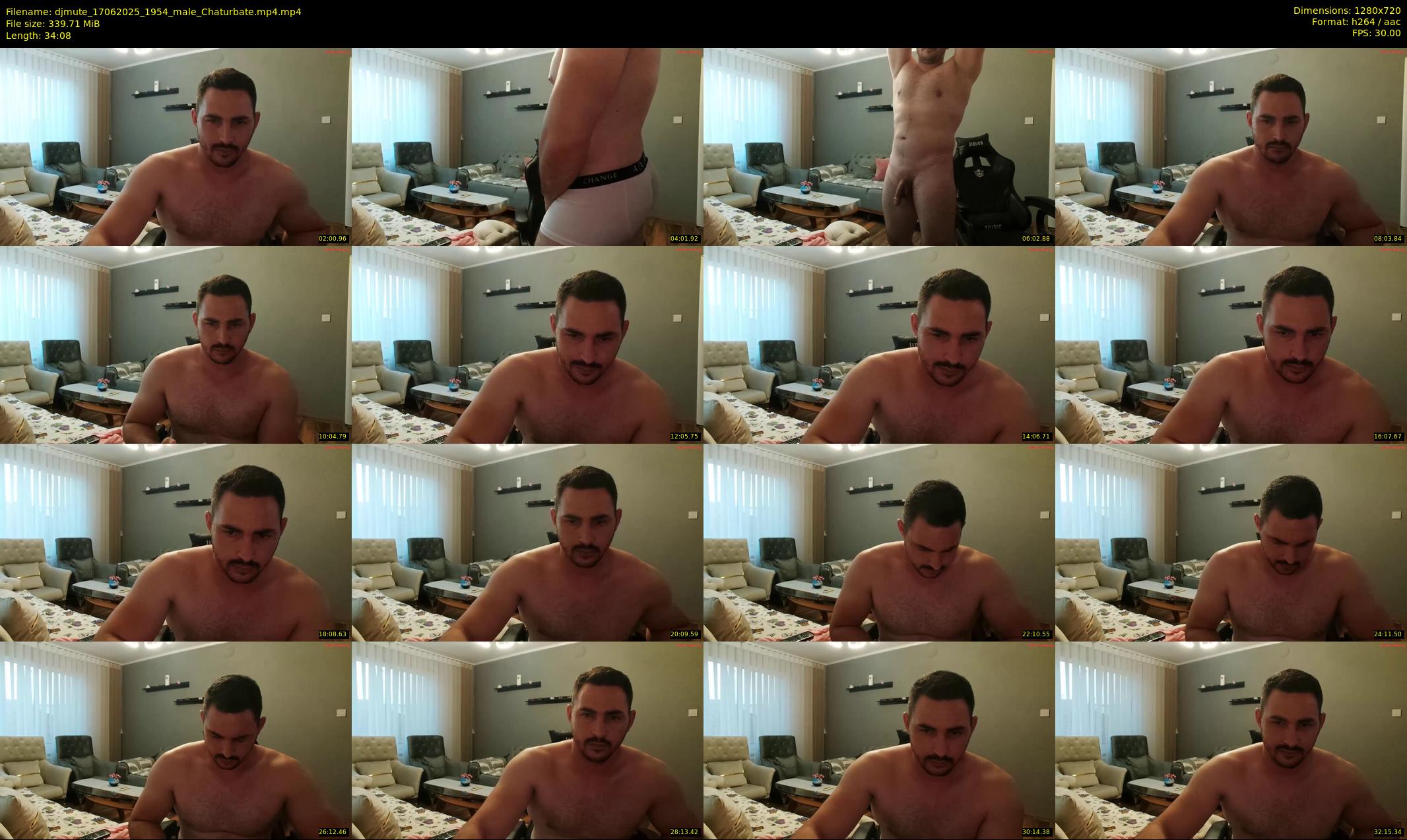 djmute — 35 minute Chaturbate male cam show recording, 720p, Jun 17, 2025