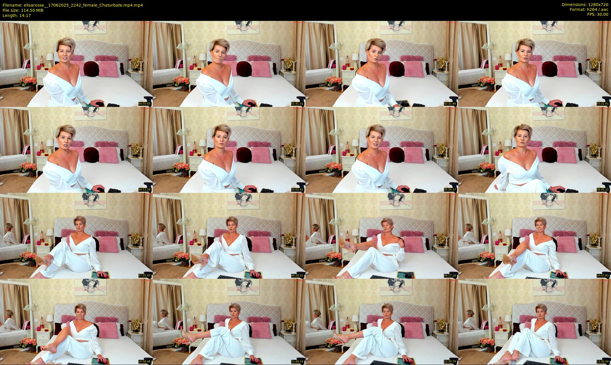 elisarosse_ — 15 minute Chaturbate female cam show recording, 720p, Jun 17, 2025