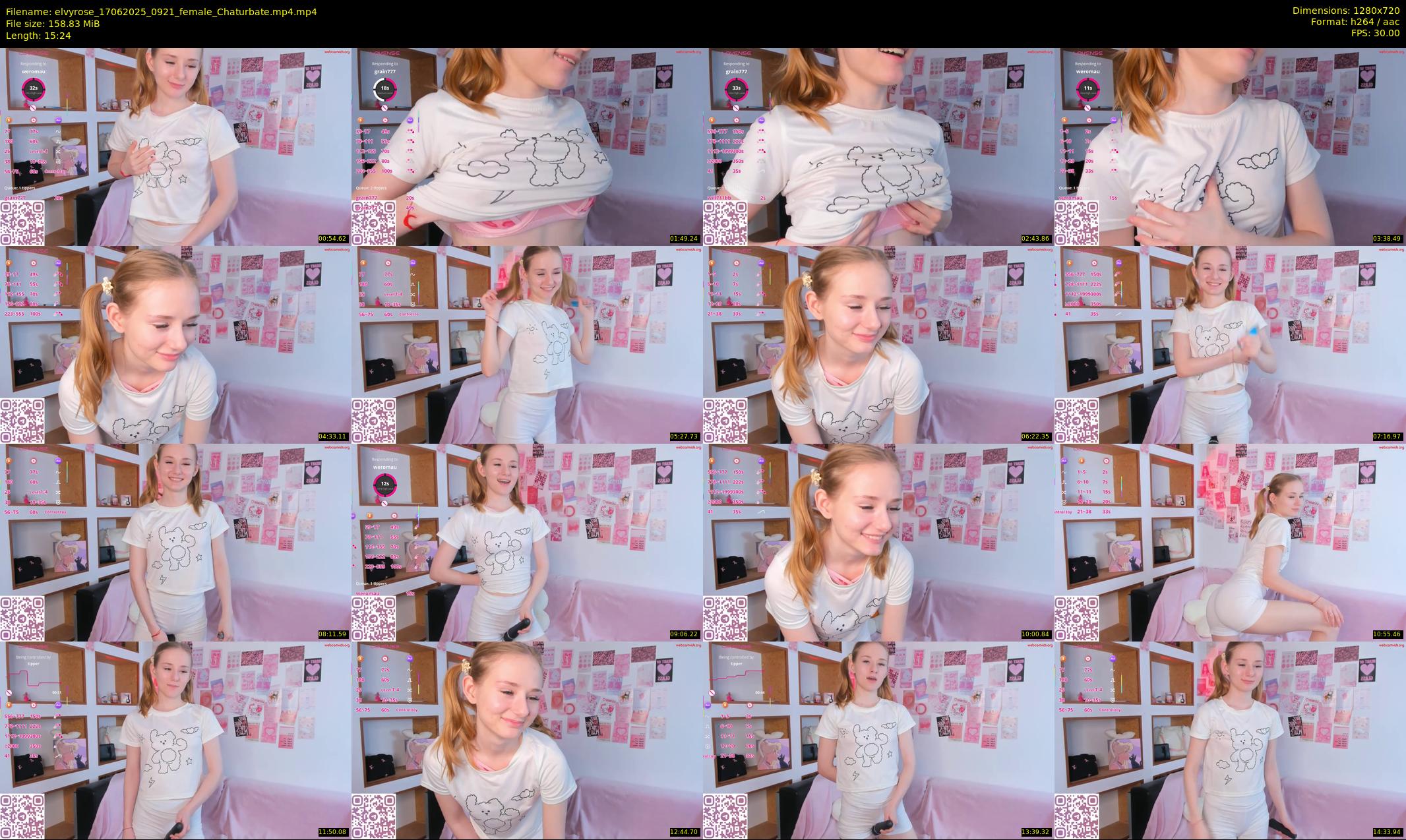 elvyrose — 16 minute Chaturbate female cam show recording, 720p, Jun 17, 2025