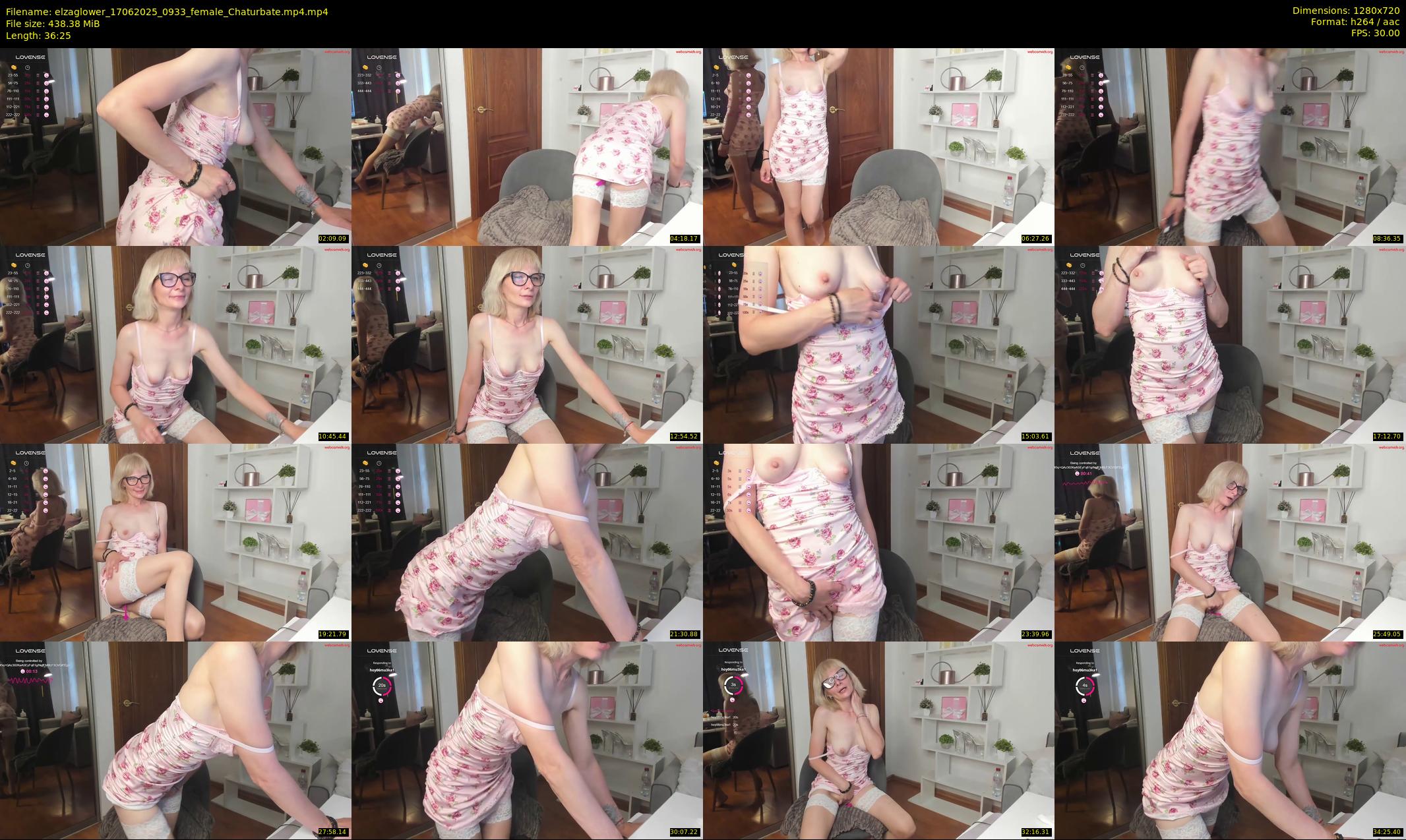 elzaglower — 37 minute Chaturbate female cam show recording, 720p, Jun 17, 2025