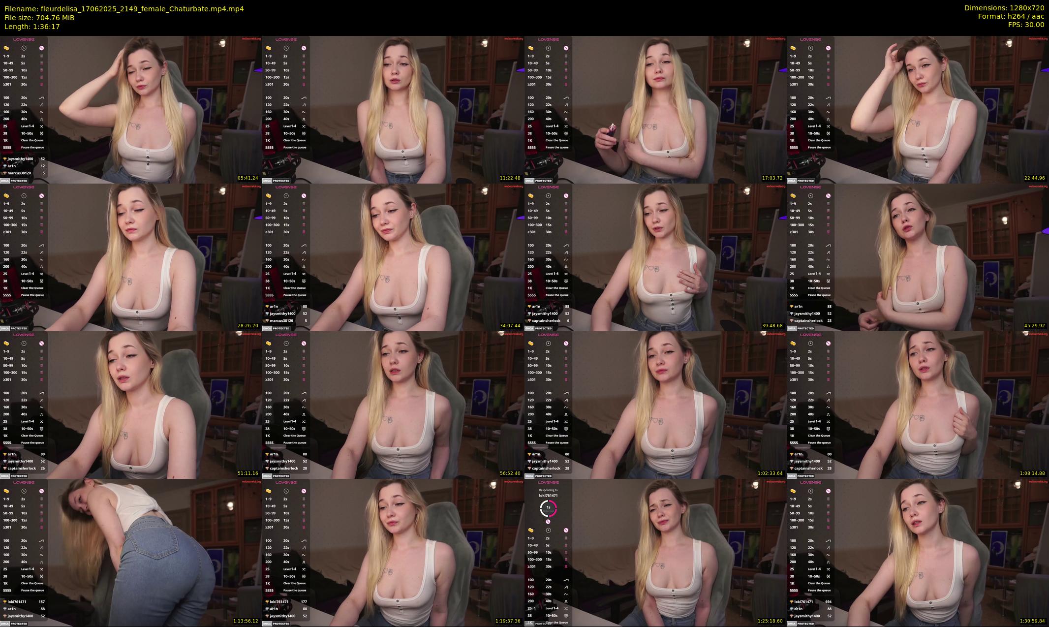 fleurdelisa — 97 minute Chaturbate female cam show recording, 720p, Jun 17, 2025