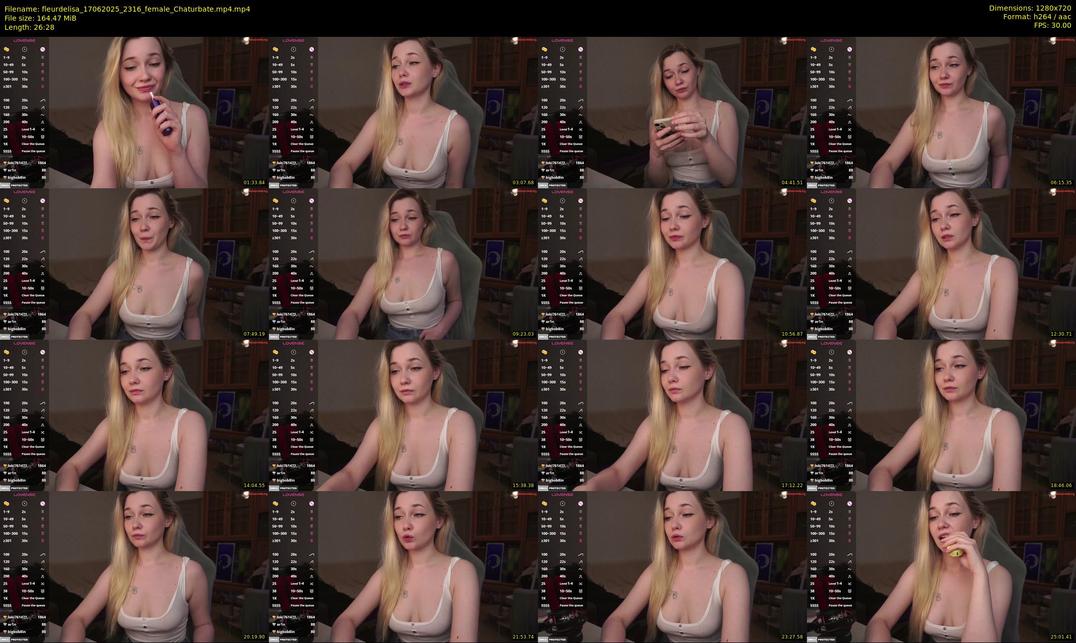 fleurdelisa — 27 minute Chaturbate female cam show recording, 720p, Jun 17, 2025