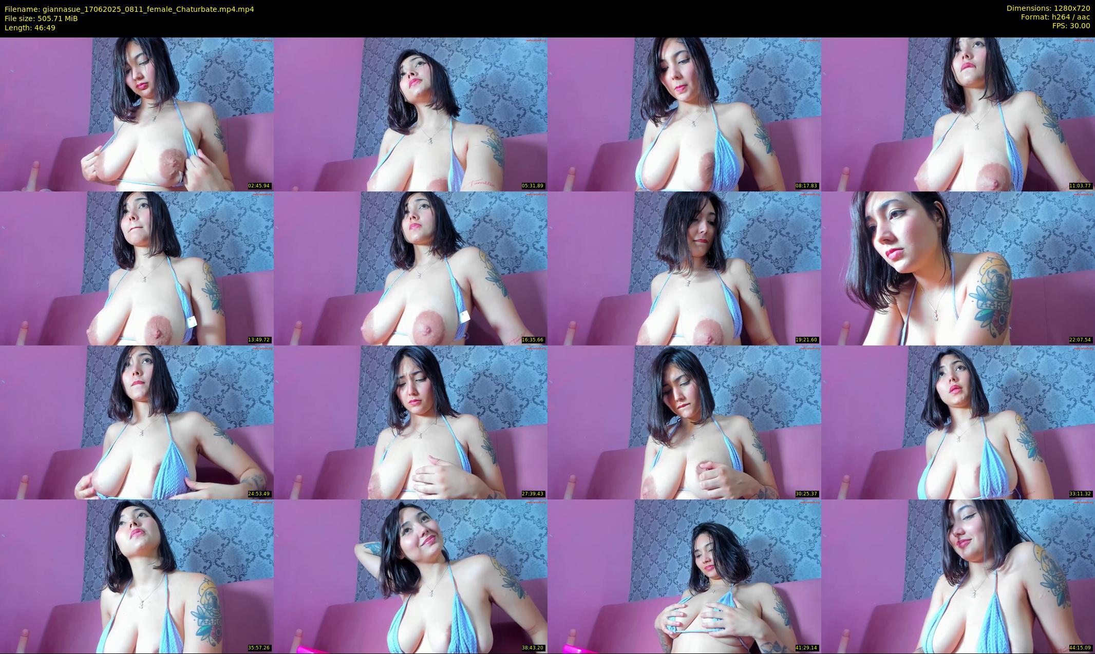 giannasue — 47 minute Chaturbate female cam show recording, 720p, Jun 17, 2025