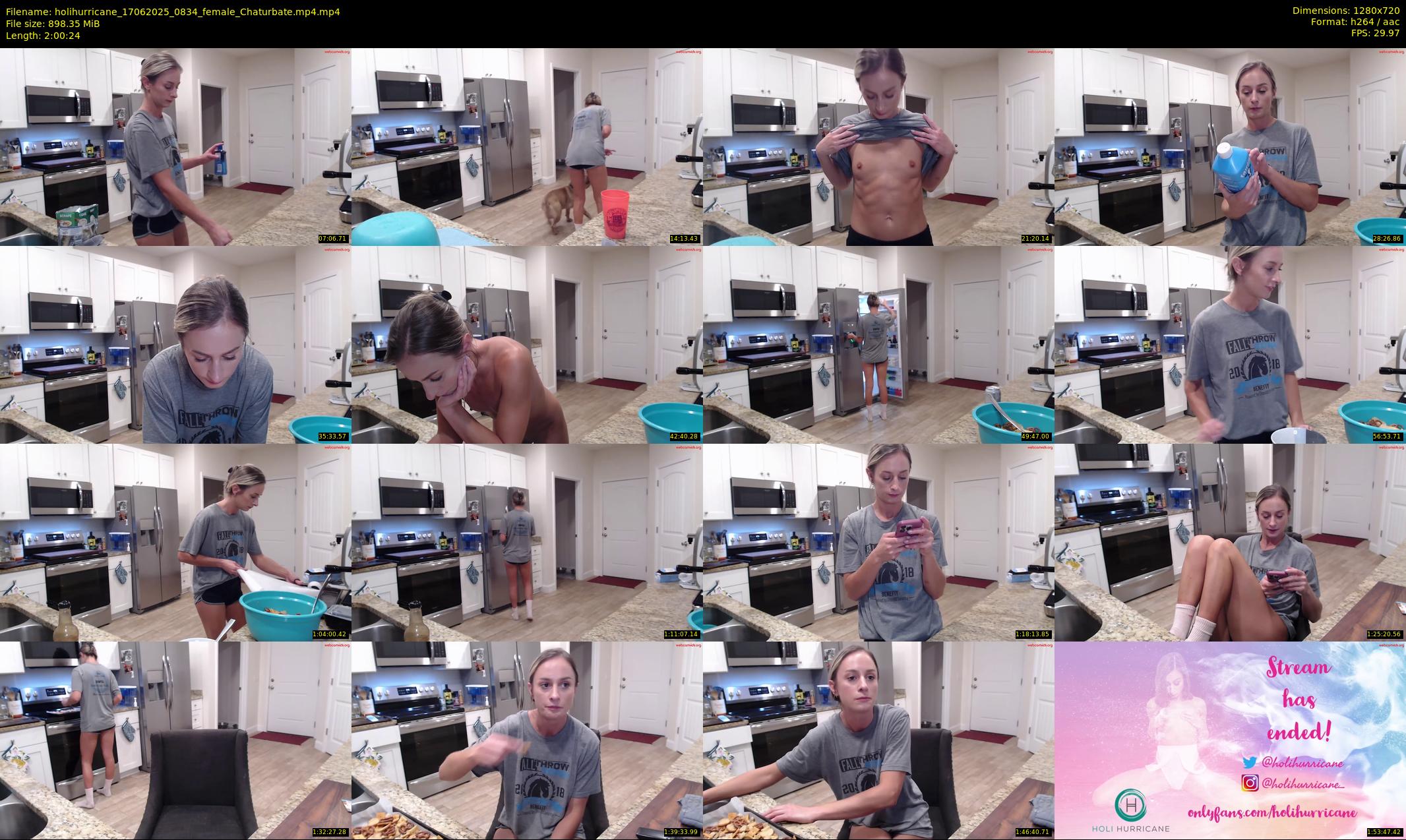 holihurricane — 121 minute Chaturbate female cam show recording, 720p, Jun 17, 2025