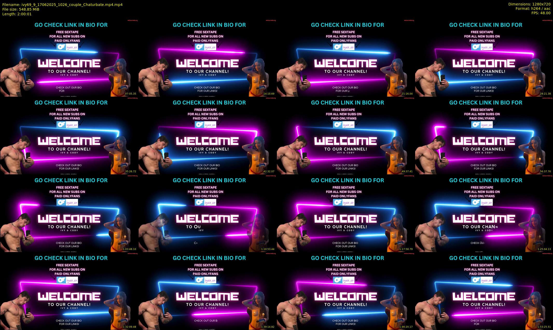 ivy69_9 — 121 minute Chaturbate couple cam show recording, 720p, Jun 17, 2025