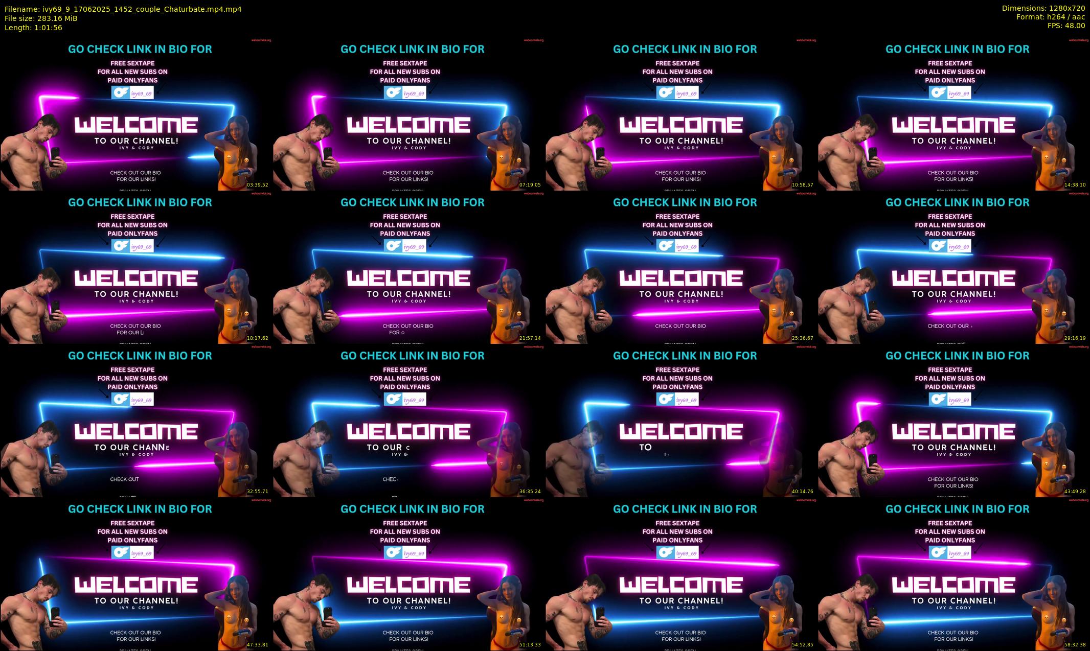 ivy69_9 — 62 minute Chaturbate couple cam show recording, 720p, Jun 17, 2025