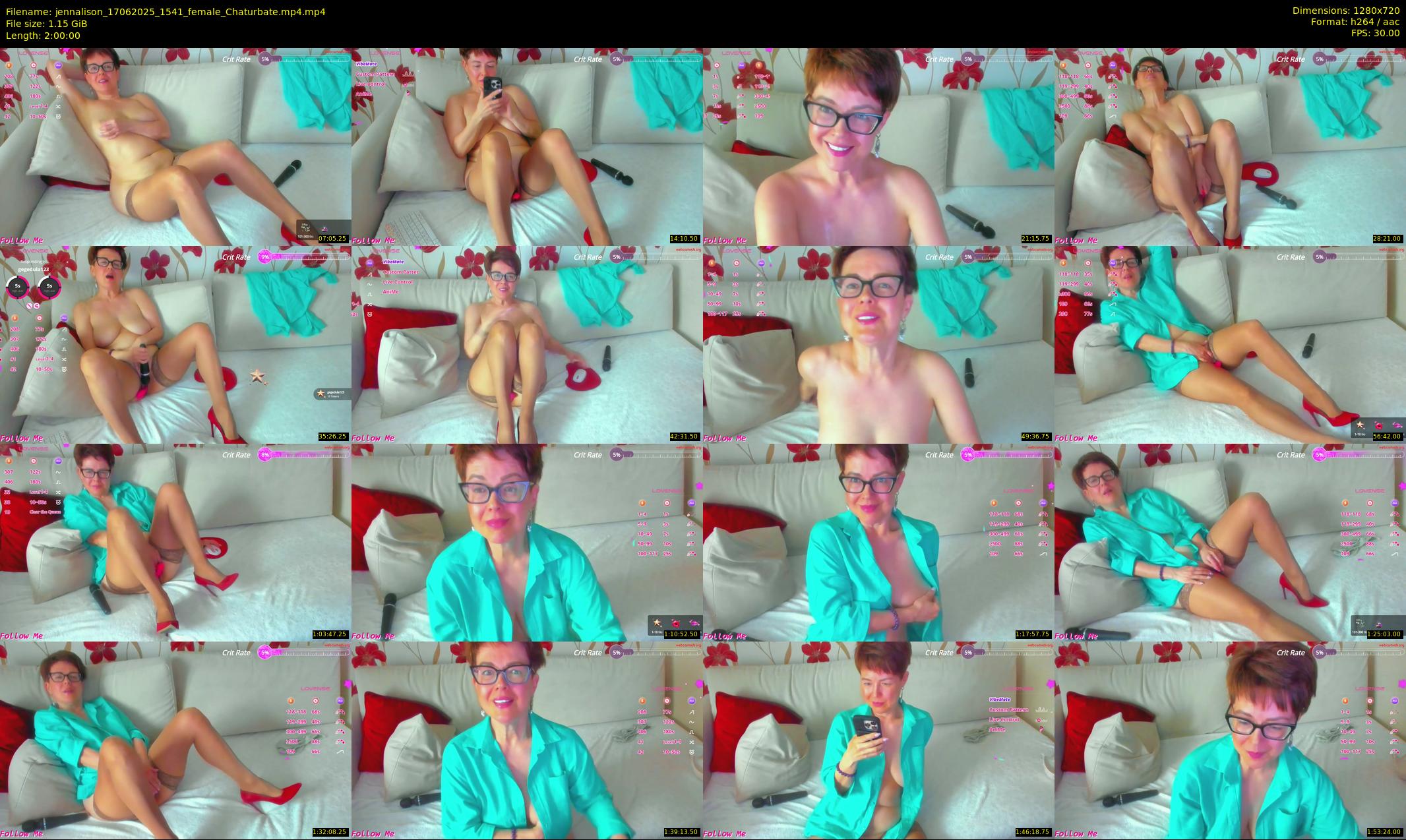 jennalison — 120 minute Chaturbate female cam show recording, 720p, Jun 17, 2025