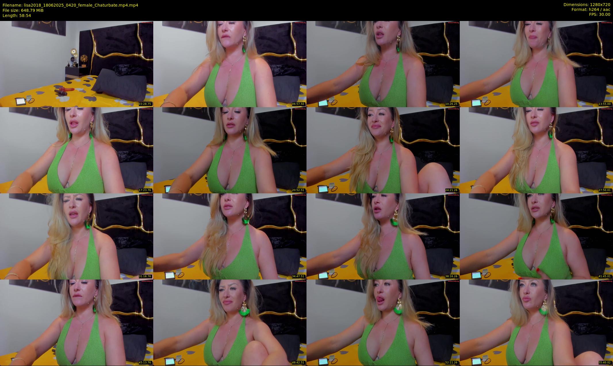 lisa2018 — 59 minute Chaturbate female cam show recording, 720p, Jun 18, 2025
