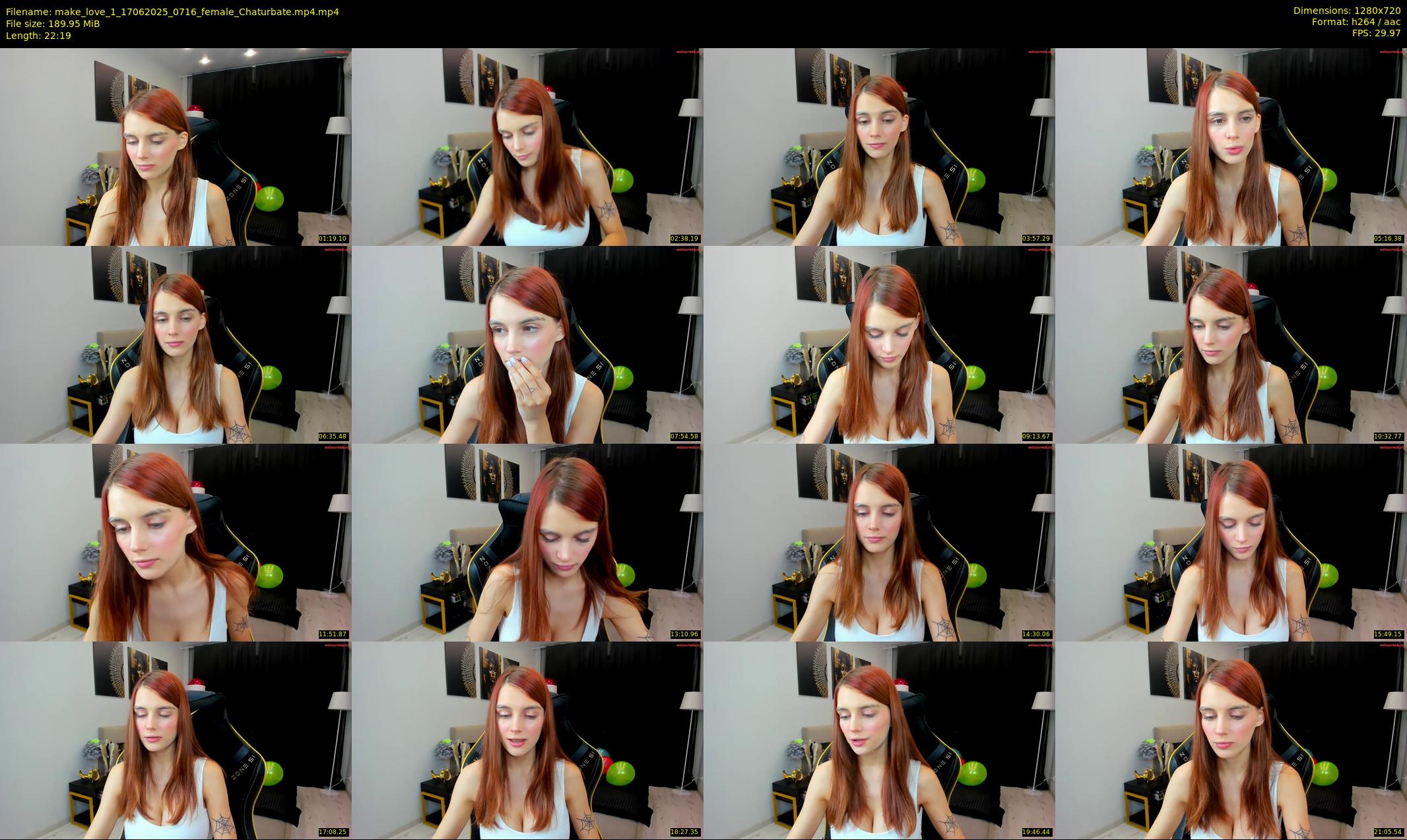 make_love_1 — 23 minute Chaturbate female cam show recording, 720p, Jun 17, 2025
