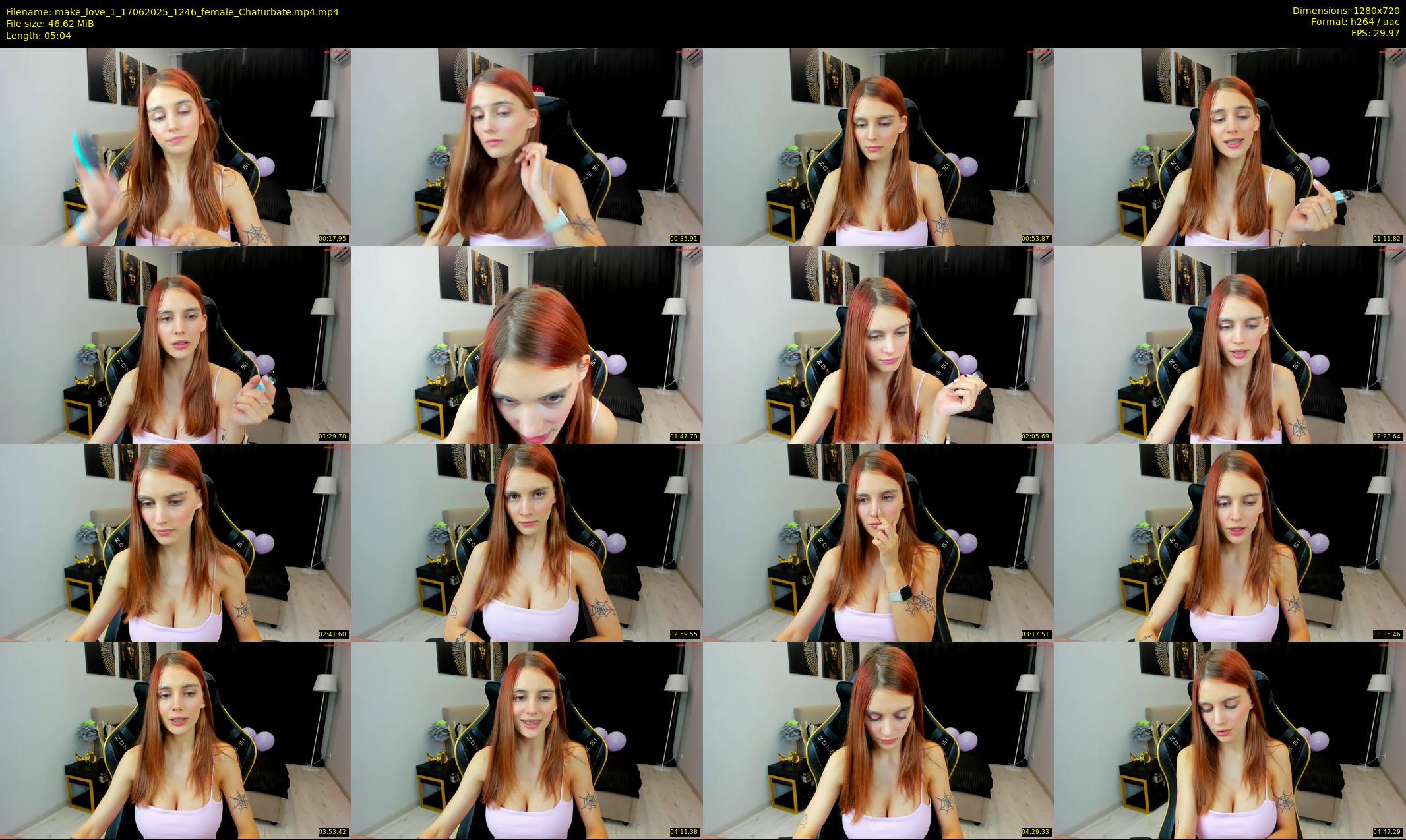 make_love_1 — 6 minute Chaturbate female cam show recording, 720p, Jun 17, 2025